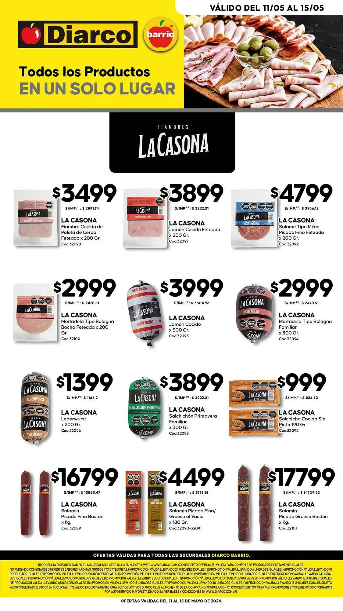 Ofertas de Catálogo Diarco 11 de mayo al 15 de mayo 2026 - Página 1 del catálogo