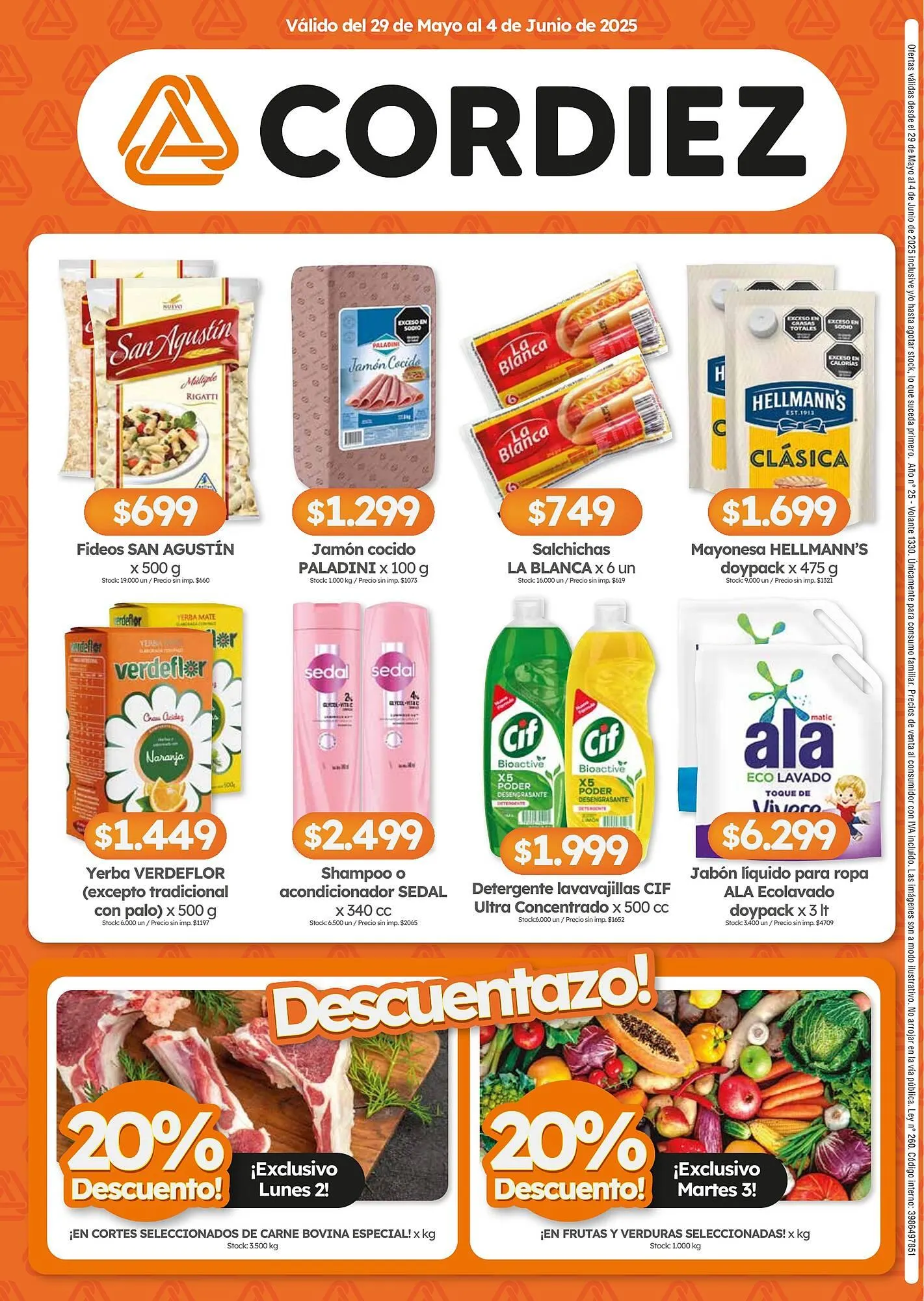 Ofertas de Catálogo Cordiez 29 de mayo al 4 de junio 2025 - Página 8 del catálogo