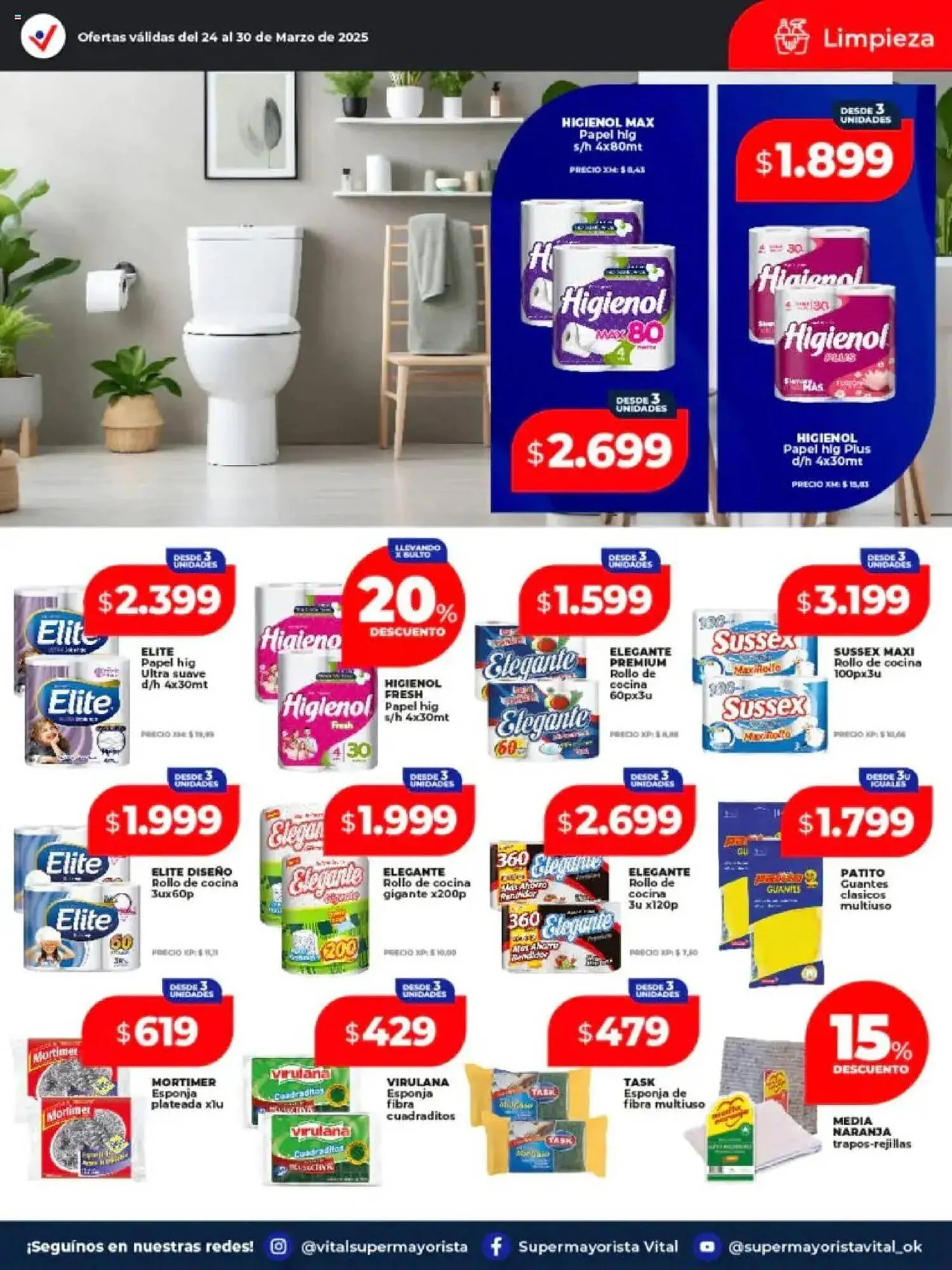 Ofertas de Catálogo Supermayorista Vital 24 de marzo al 30 de marzo 2025 - Página 10 del catálogo
