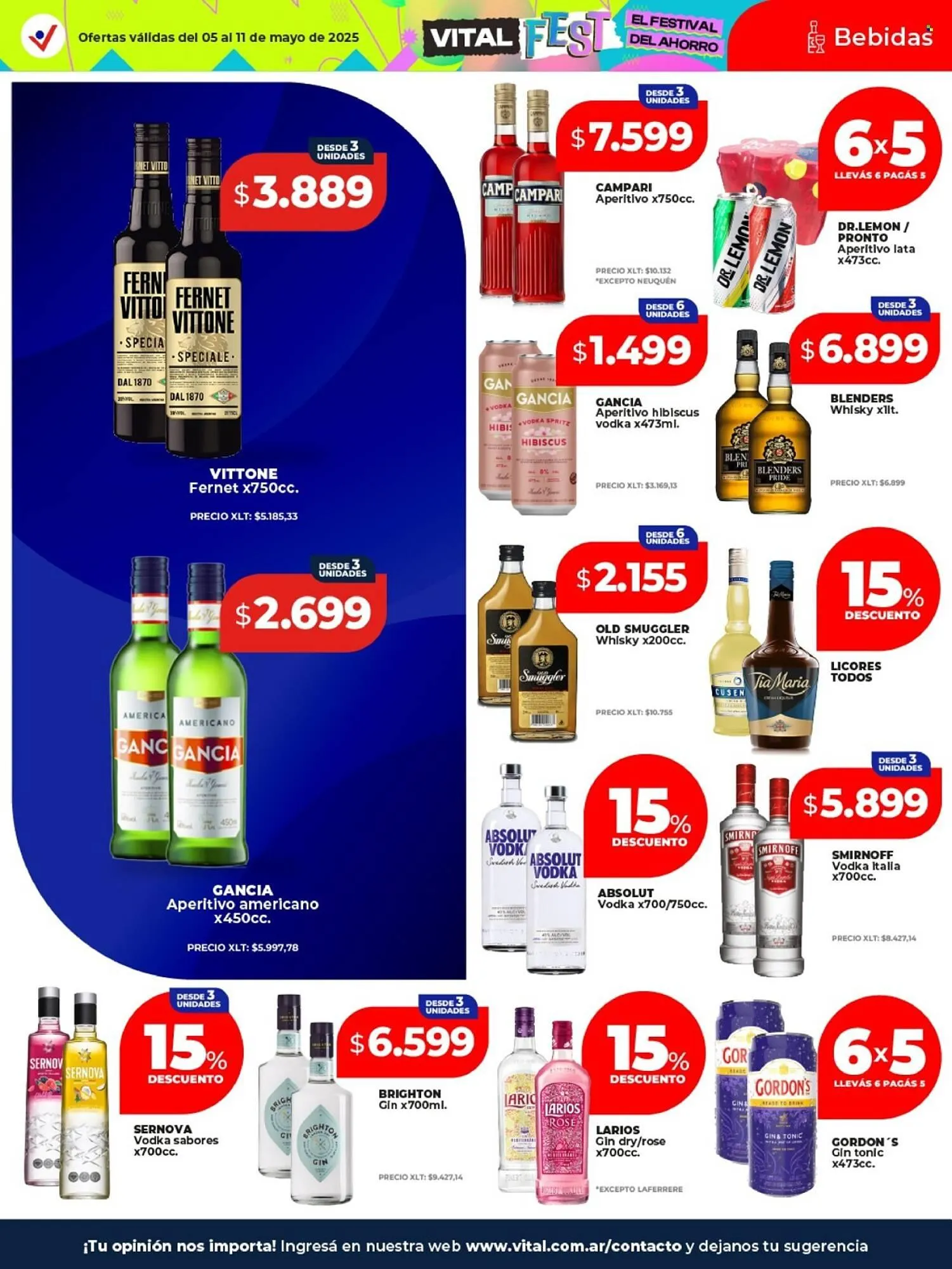 Ofertas de Catálogo Supermayorista Vital 5 de mayo al 13 de mayo 2025 - Página 14 del catálogo