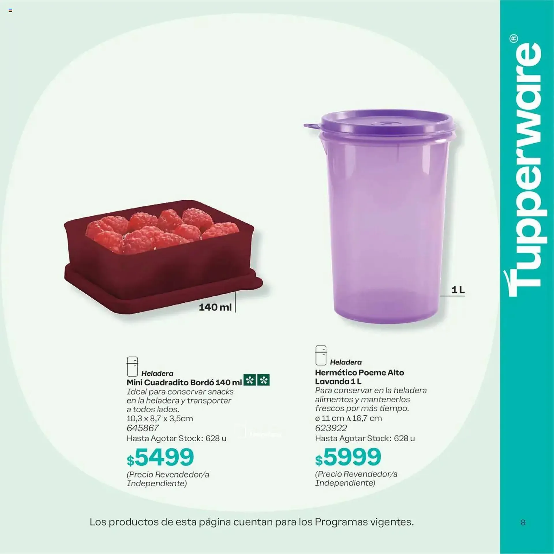 Ofertas de Folleto Tupperware 30 de septiembre al 7 de octubre 2025 - Página 8 del catálogo