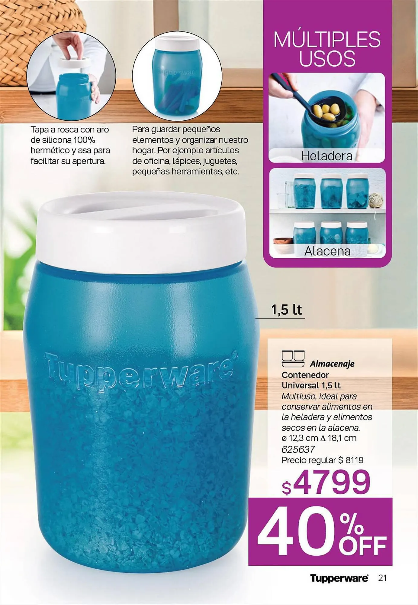 Ofertas de Catálogo Tupperware 25 de septiembre al 31 de octubre 2023 - Página 22 del catálogo