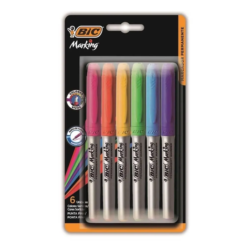 MAR. BIC PERM GRIP FASHION X6