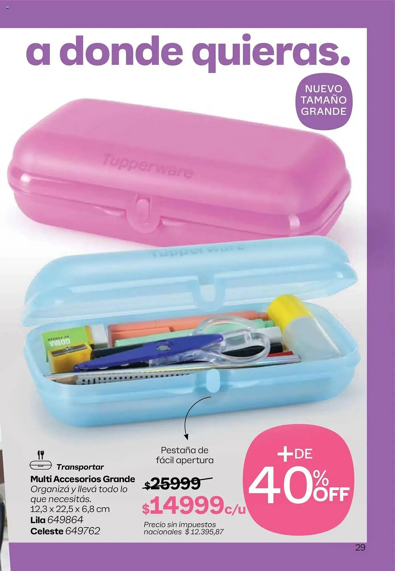 Ofertas de Folleto Tupperware 13 de octubre al 3 de noviembre 2025 - Página 30 del catálogo