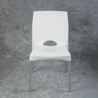 Silla Plastica Garden Life F90000 Boston Bco Pata Aluminio .