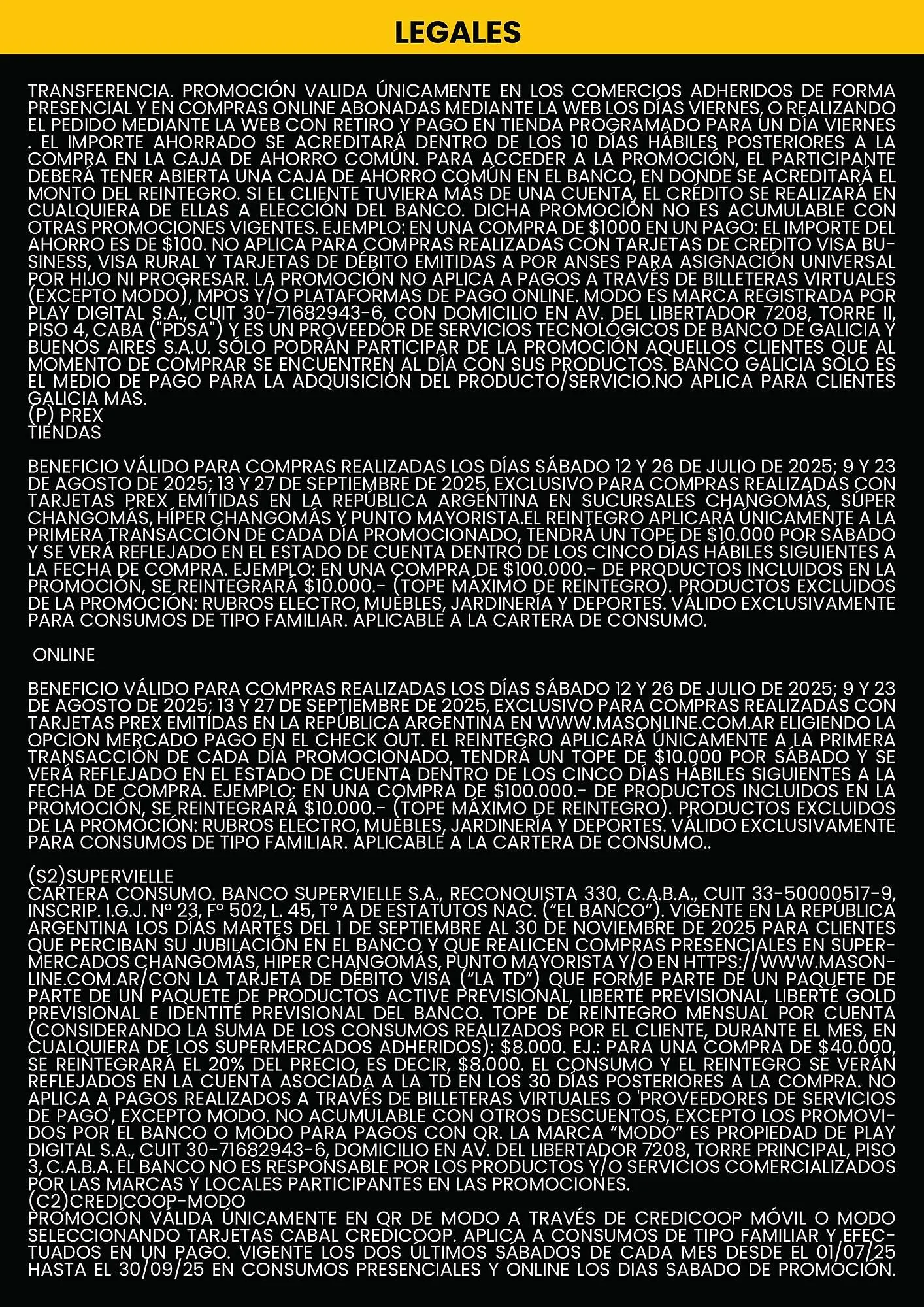 Ofertas de catálogo Changomas 1 de septiembre al 30 de septiembre 2025 - Página 12 del catálogo