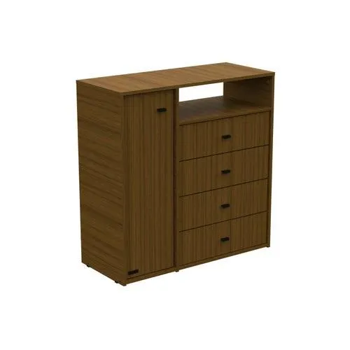 Cómoda cajonero 4 cajones 1 puerta melamina milenial Mosconi