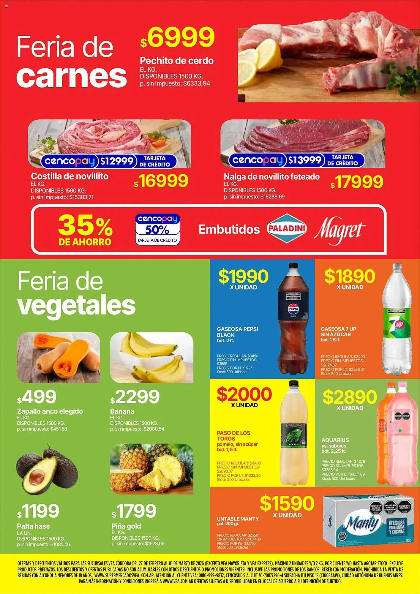 Ofertas de Catálogo Supermercados Vea 27 de febrero al 1 de marzo 2026 - Página 3 del catálogo