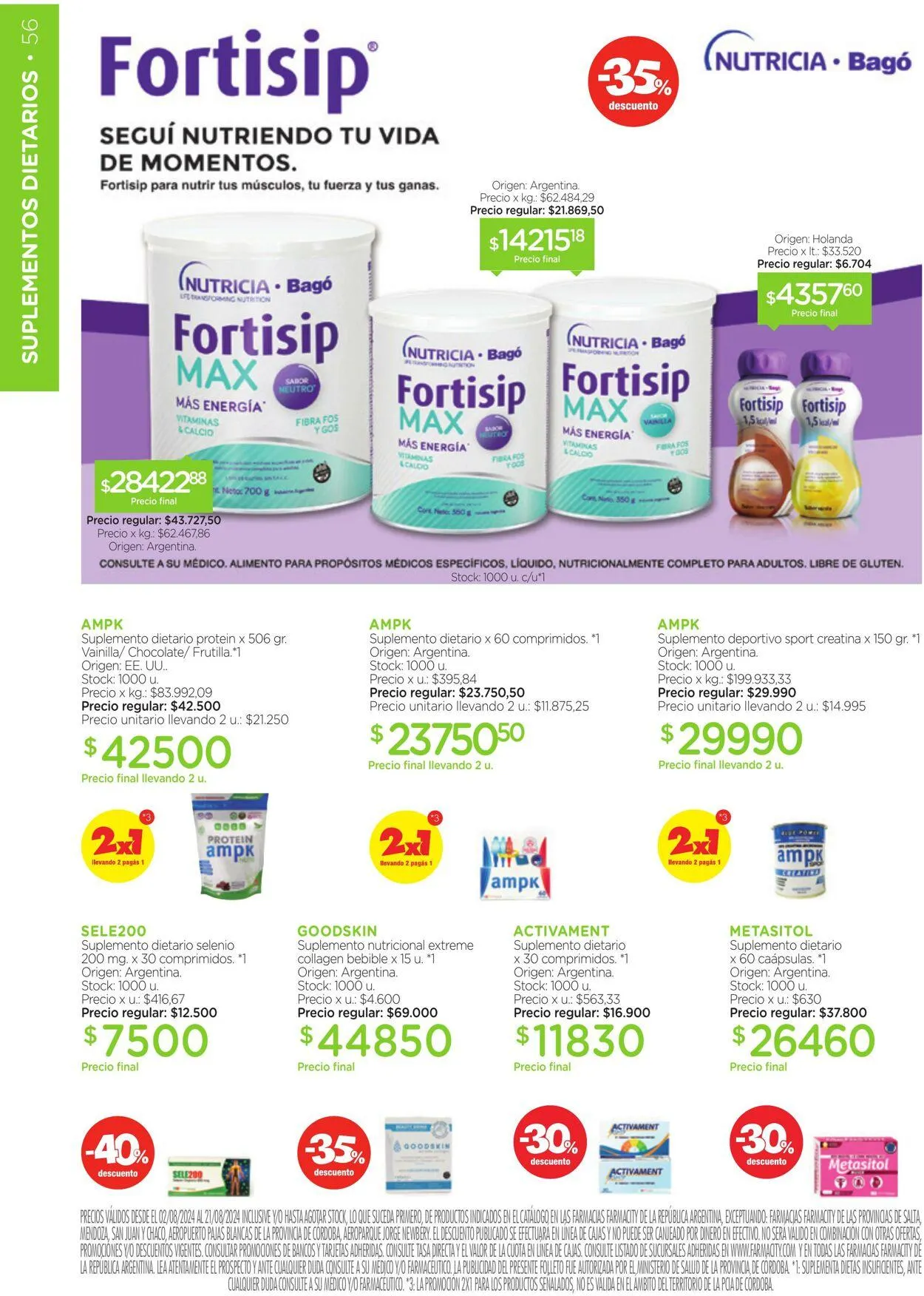 Ofertas de Farmacity 1 de agosto al 31 de agosto 2024 - Página 56 del catálogo