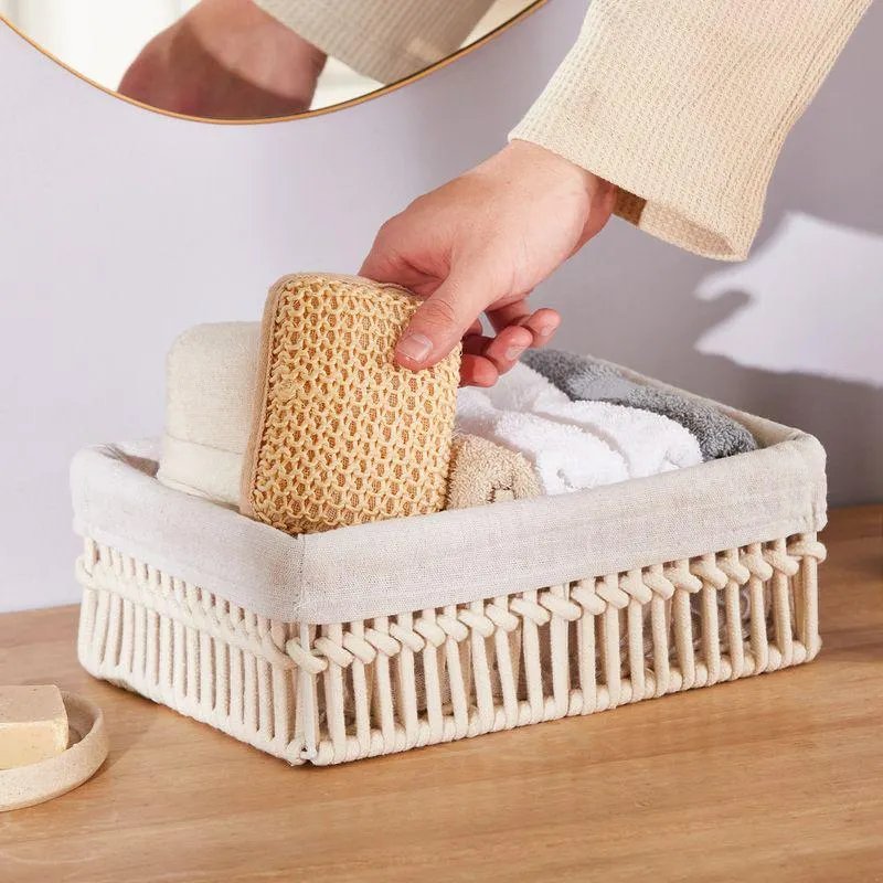 Contenedor Rectangular de Algodón Chico