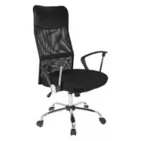 Silla de escritorio negra regulable