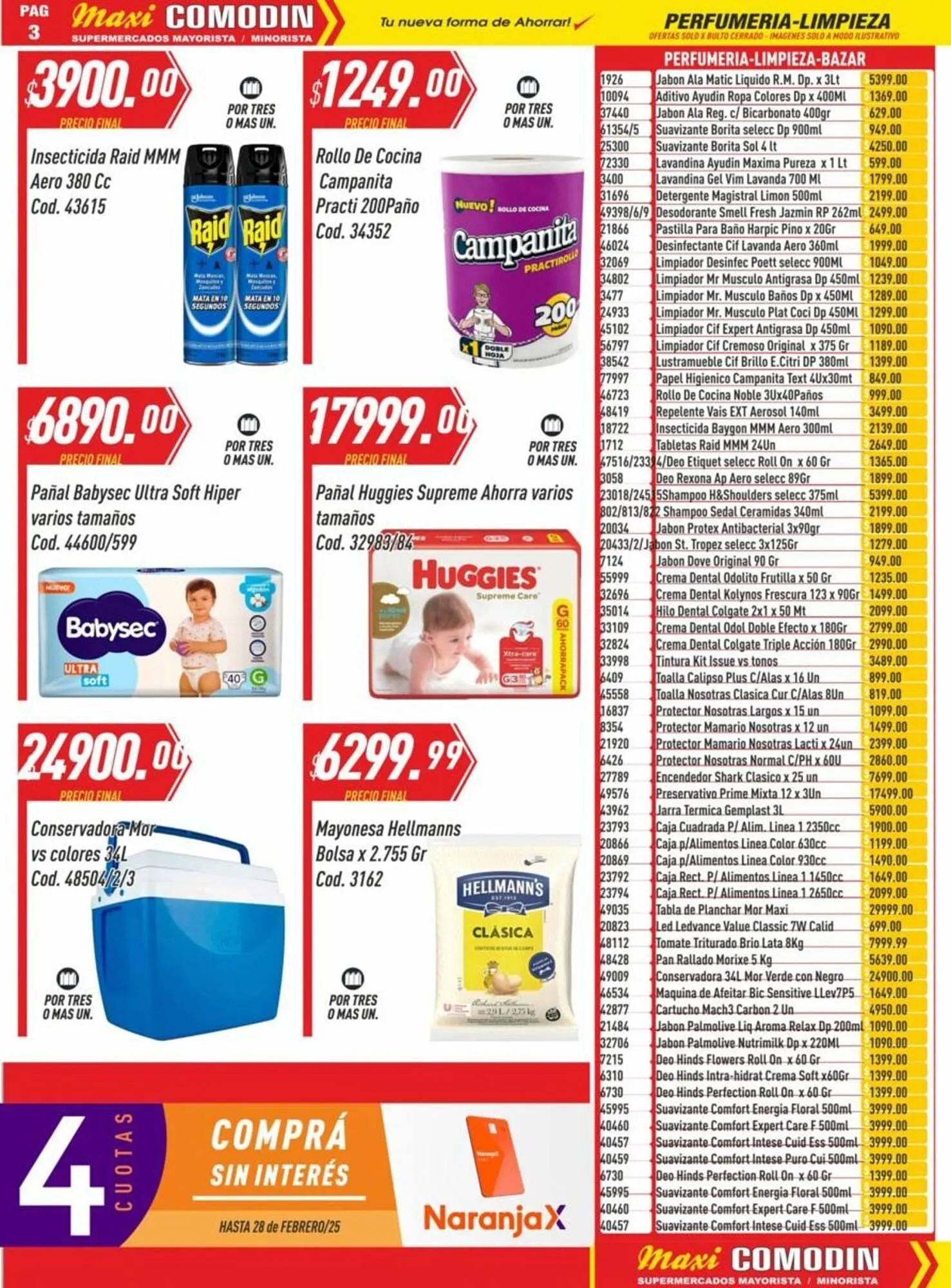 Ofertas de Catálogo Supermercados Comodin 23 de enero al 7 de febrero 2025 - Página 3 del catálogo