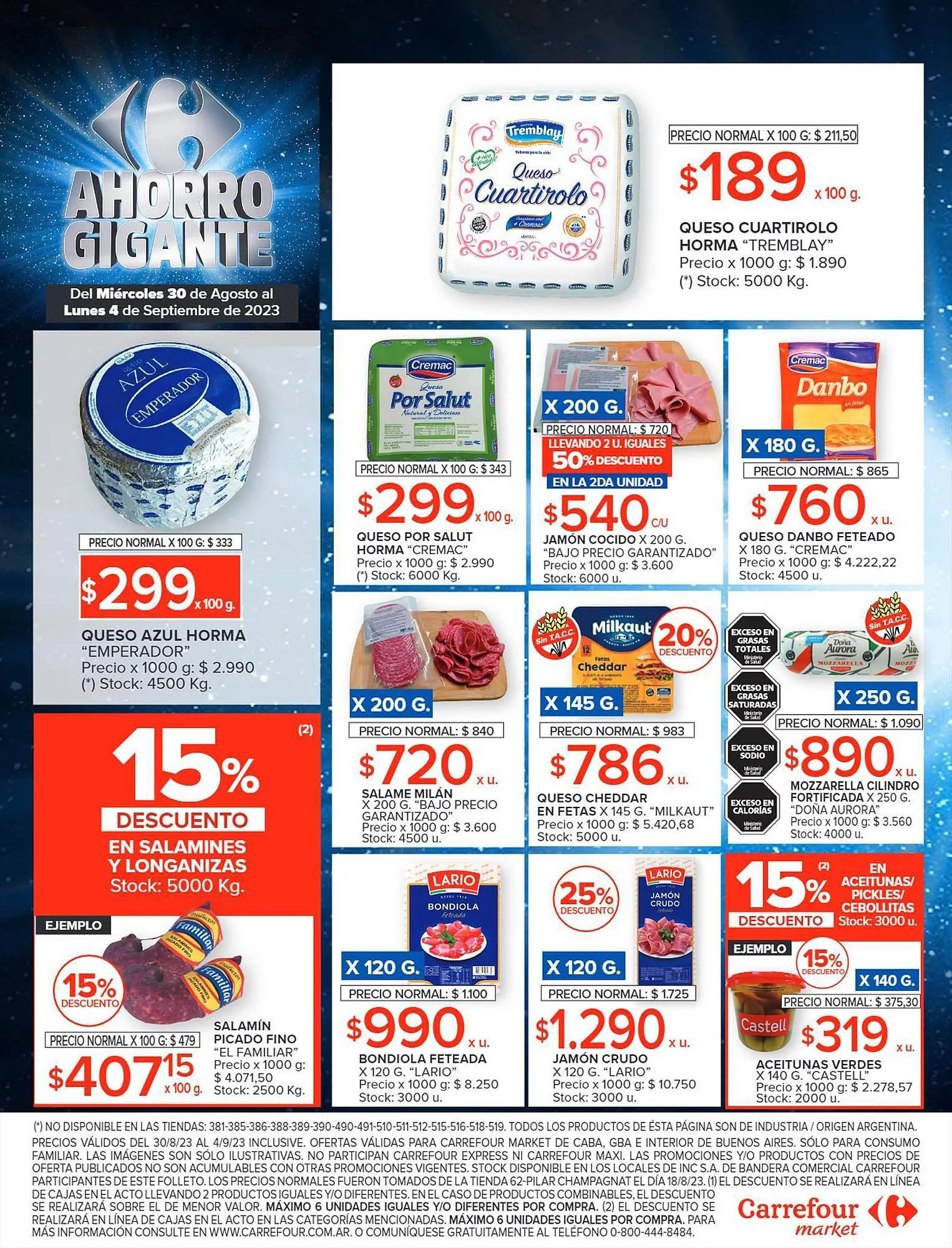 Ofertas de Catálogo Carrefour Market 30 de agosto al 4 de septiembre 2023 - Página 9 del catálogo