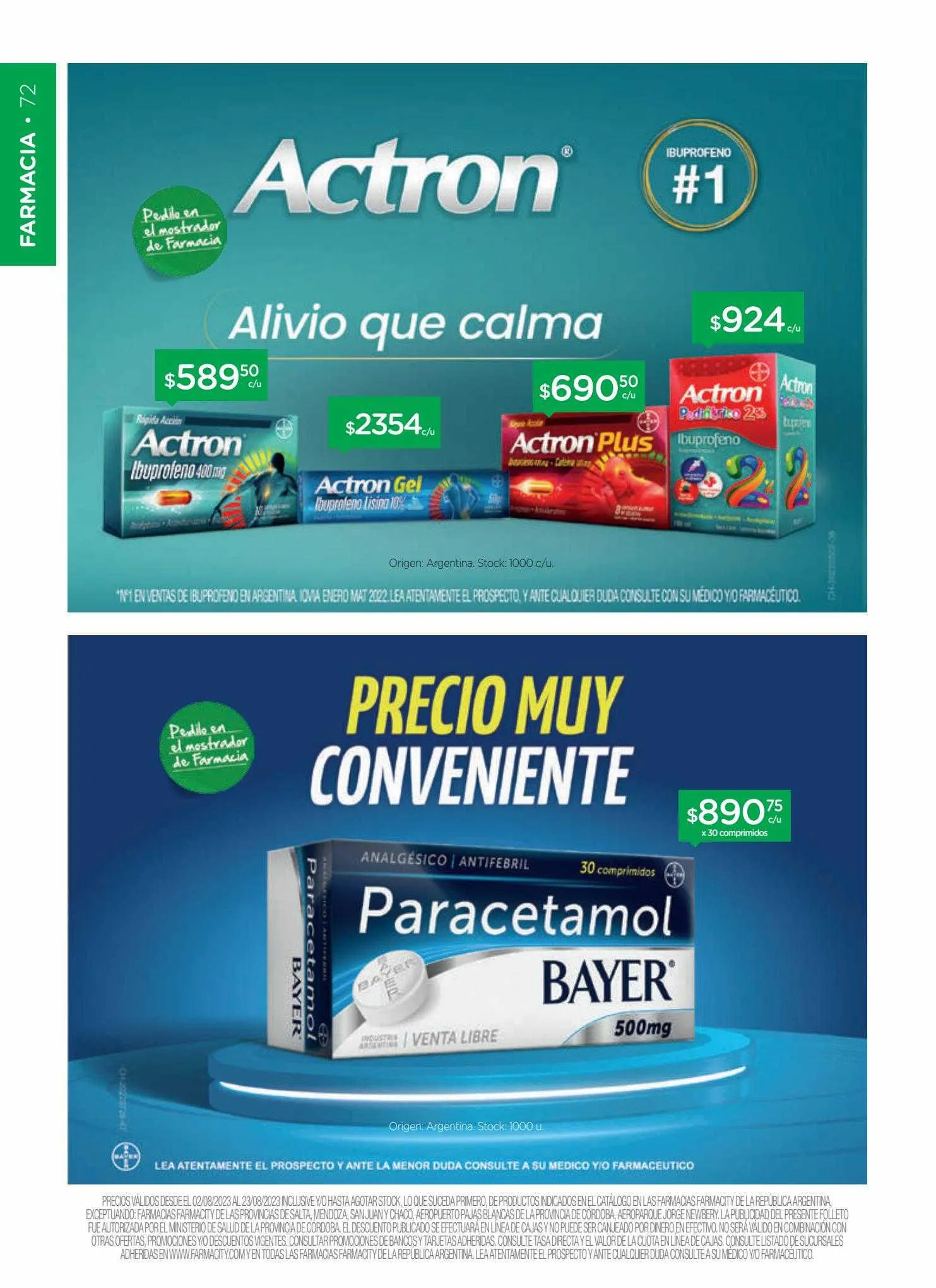 Ofertas de Catálogo Farmacity 1 de junio al 30 de septiembre 2023 - Página 72 del catálogo