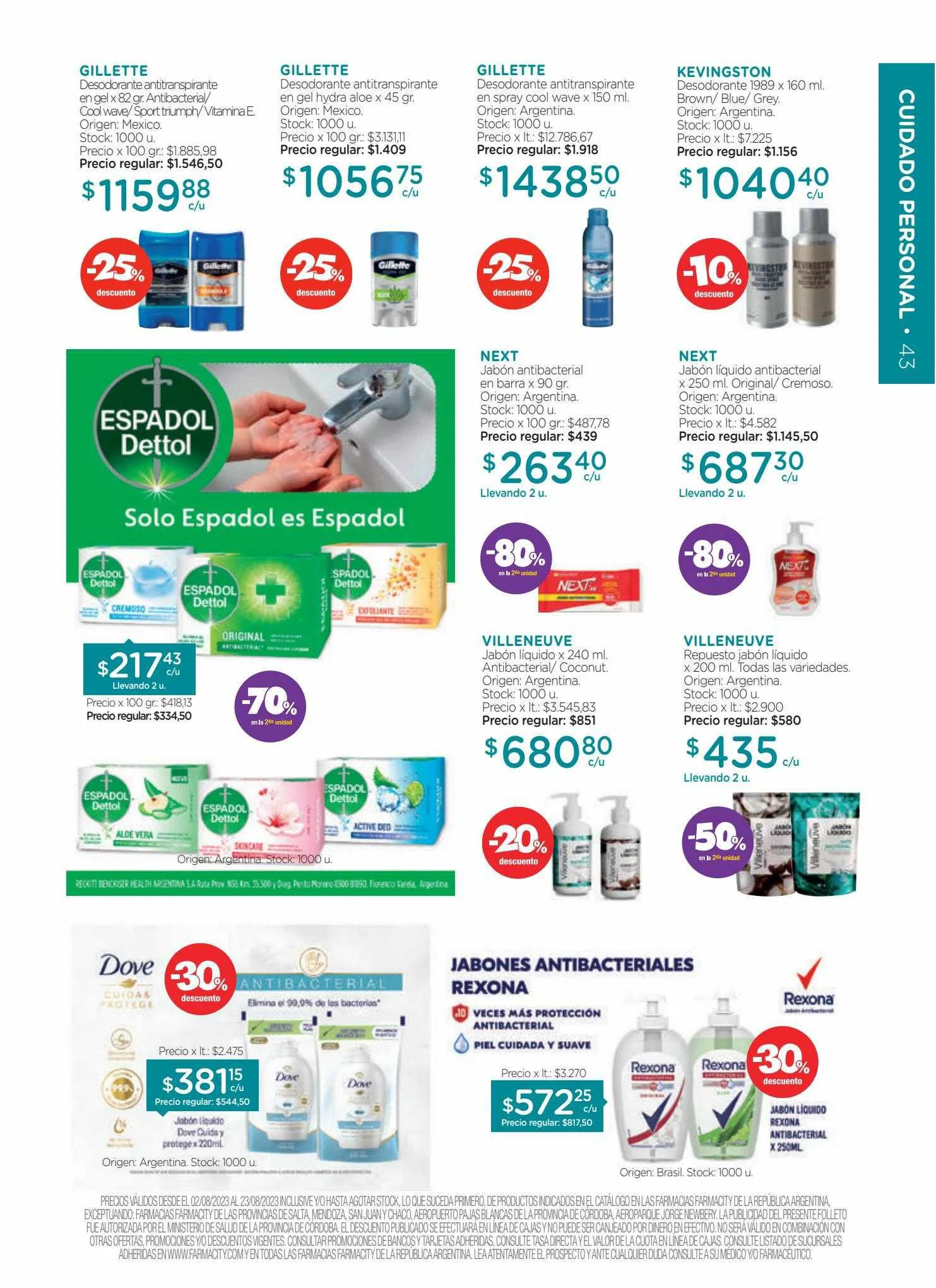 Ofertas de Catálogo Farmacity 1 de junio al 30 de septiembre 2023 - Página 43 del catálogo