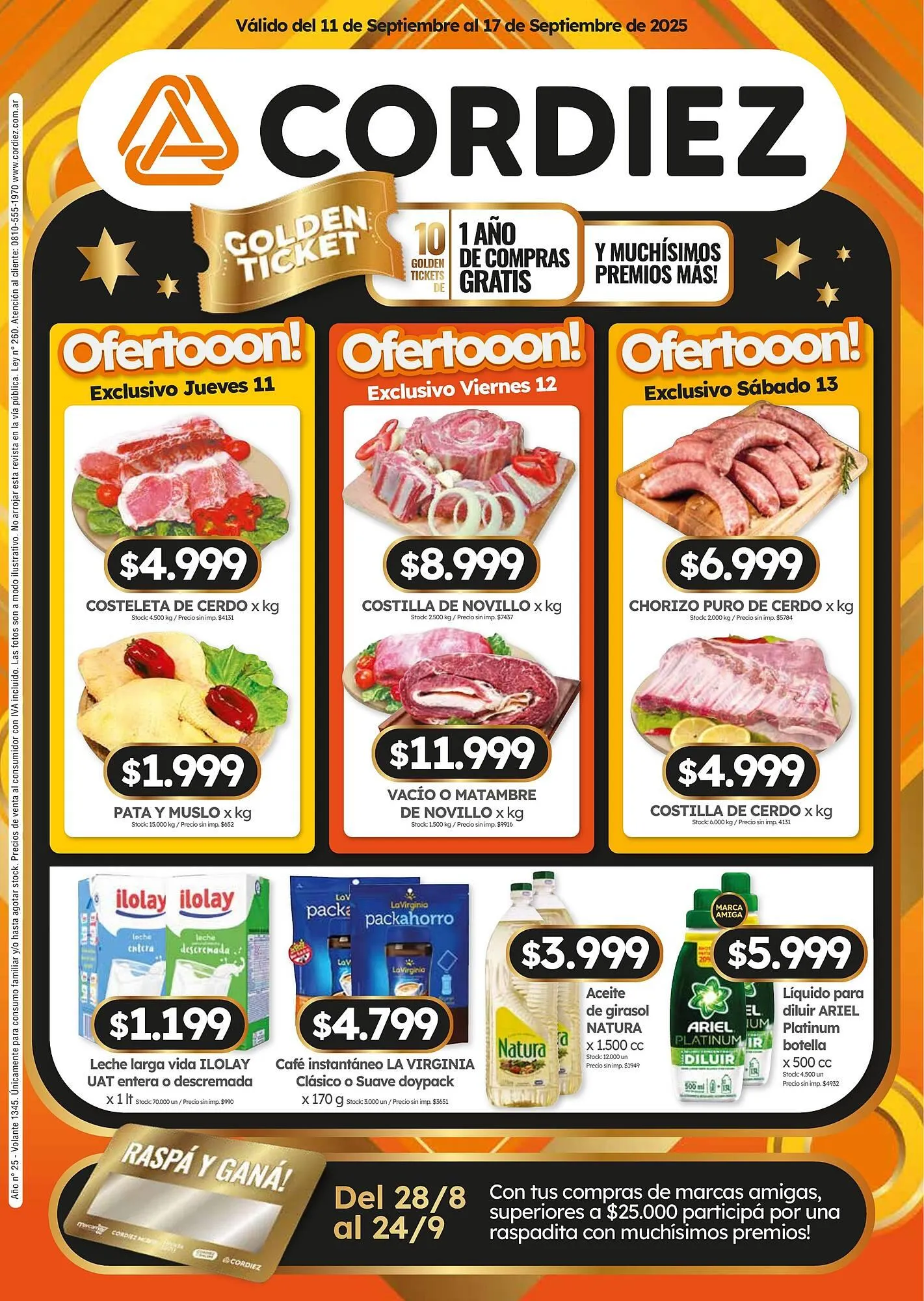 Ofertas de Folleto Cordiez 11 de septiembre al 17 de septiembre 2025 - Página 1 del catálogo