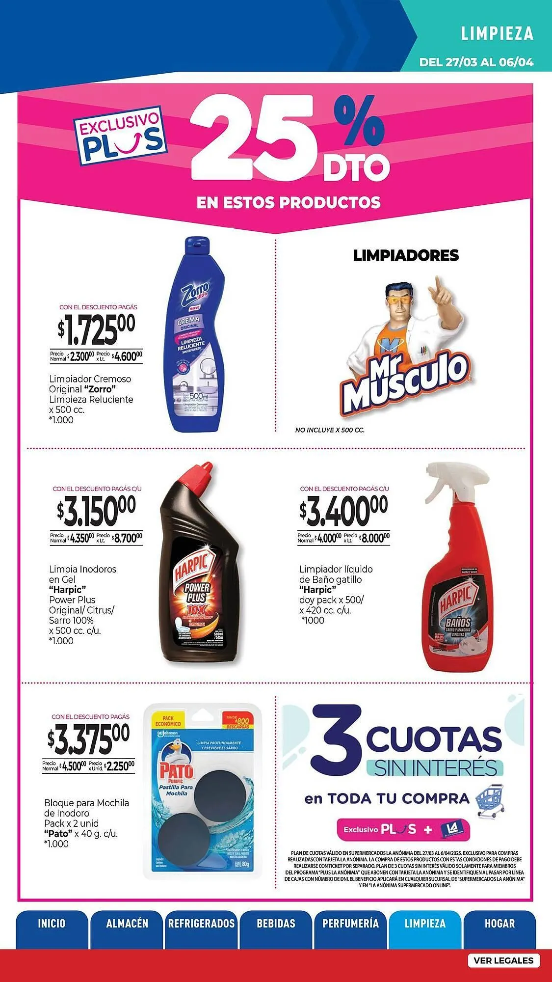 Ofertas de Catálogo La Anonima 27 de marzo al 6 de abril 2025 - Página 33 del catálogo