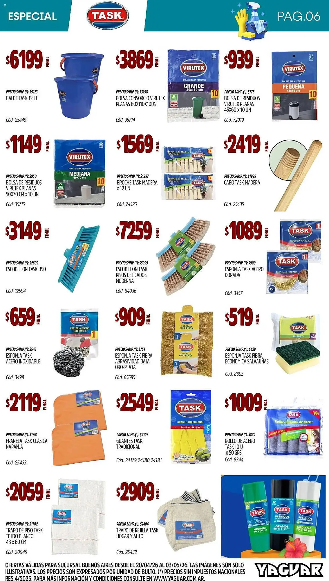 Ofertas de Catálogo Supermercados Yaguar 20 de abril al 3 de mayo 2026 - Página 6 del catálogo