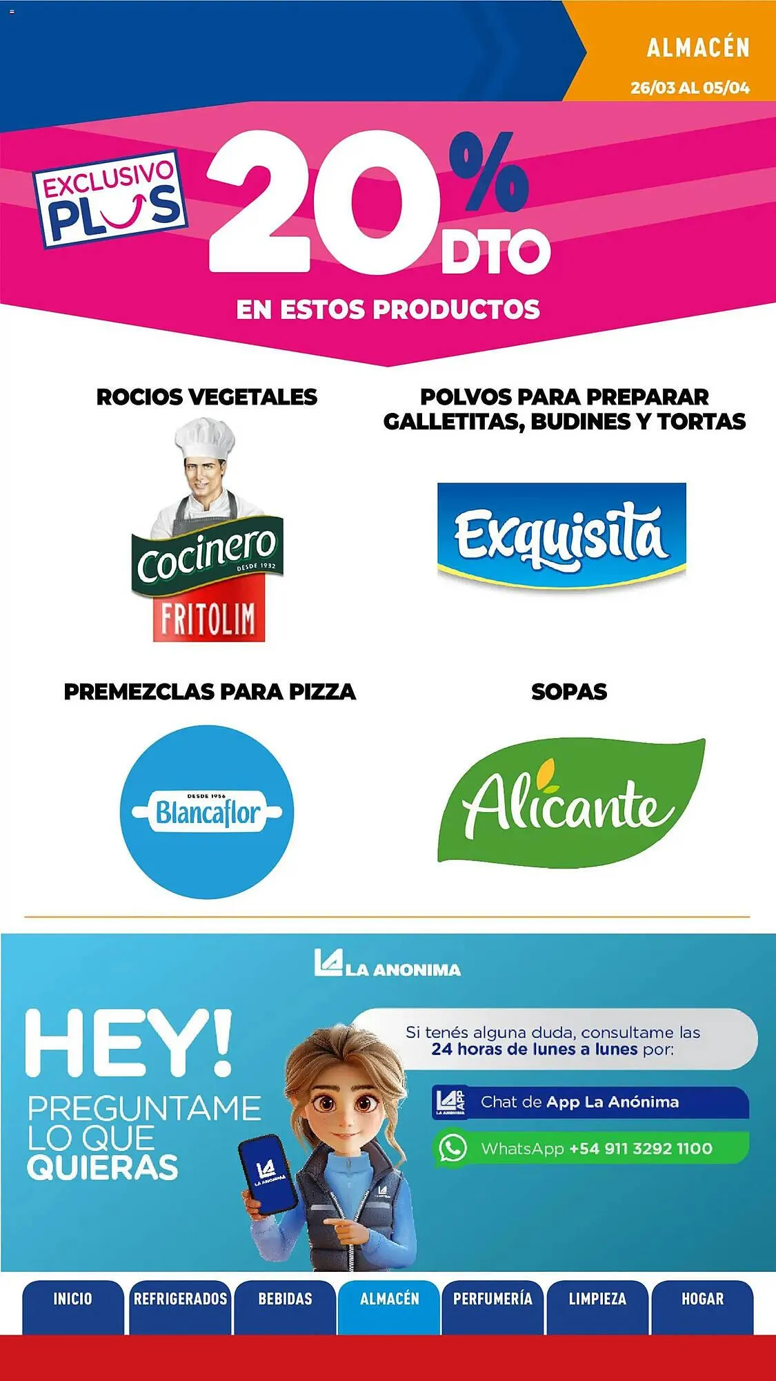 Ofertas de Catálogo La Anonima 26 de marzo al 5 de abril 2026 - Página 22 del catálogo