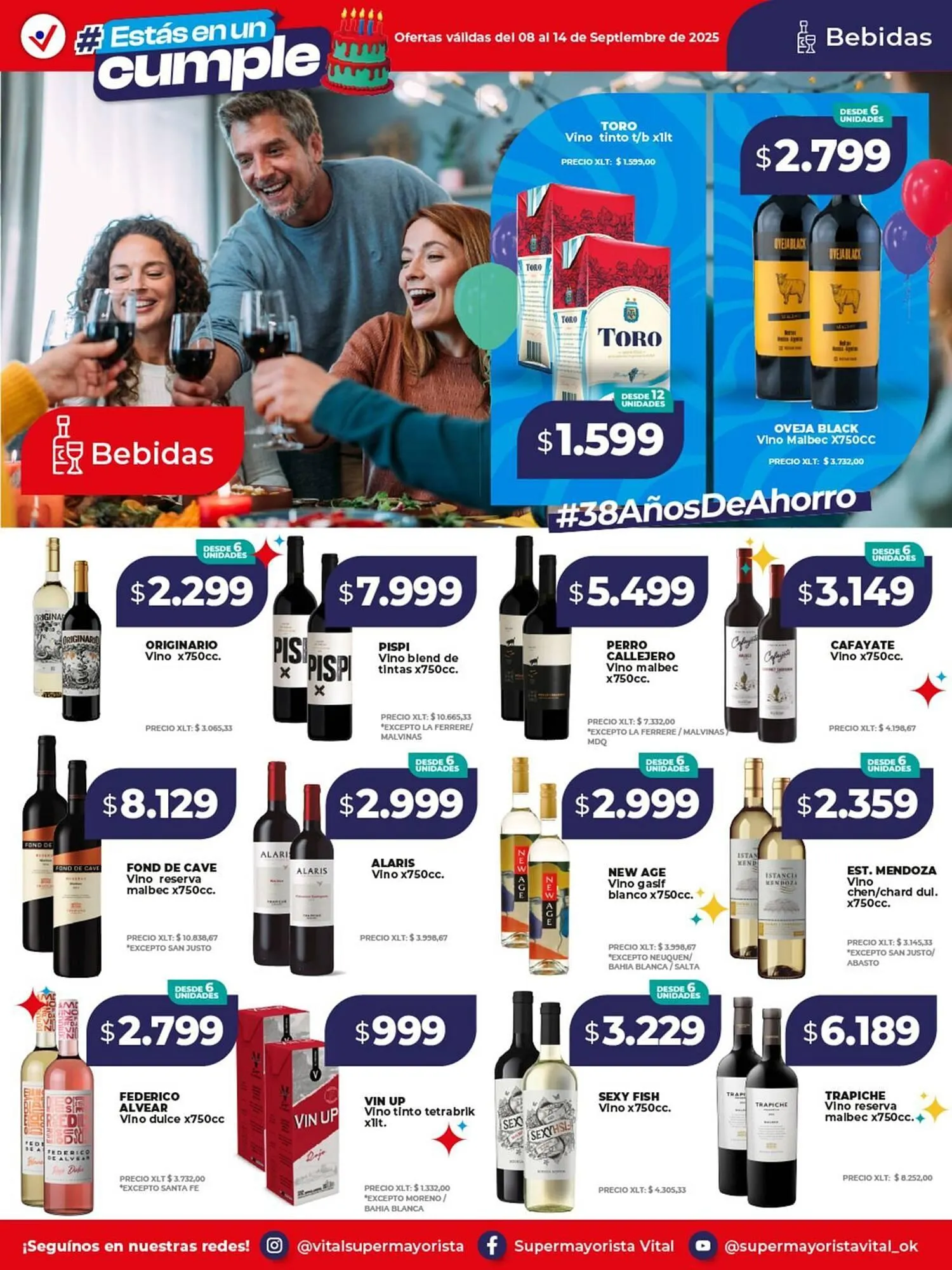 Ofertas de Catálogo Supermayorista Vital 8 de septiembre al 14 de septiembre 2025 - Página 11 del catálogo