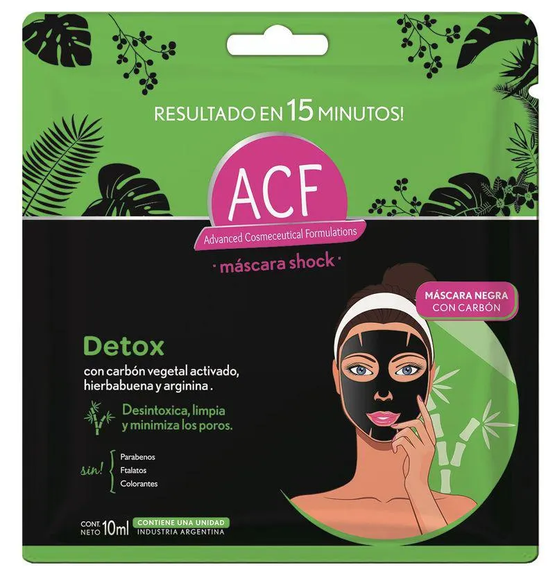 Máscara Facial ACF Detox x 10 Ml