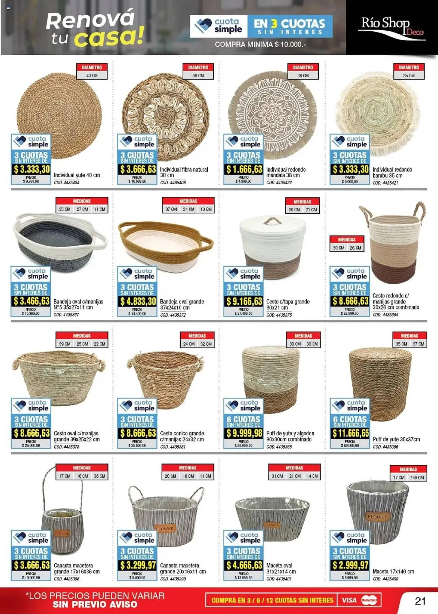 Ofertas de Catálogo Rio Shop Deco 20 de marzo al 30 de abril 2025 - Página 21 del catálogo