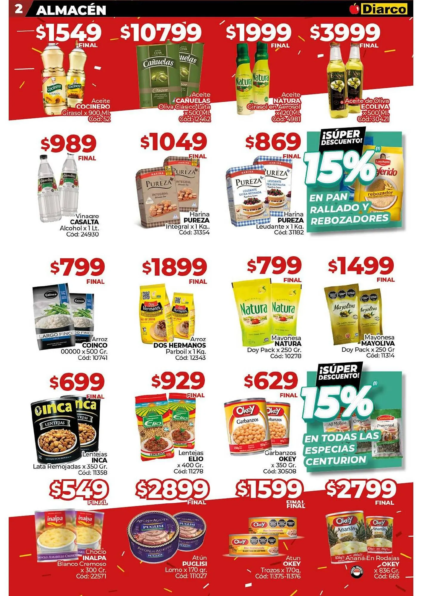 Ofertas de Catálogo Diarco 28 de octubre al 1 de noviembre 2024 - Página 2 del catálogo