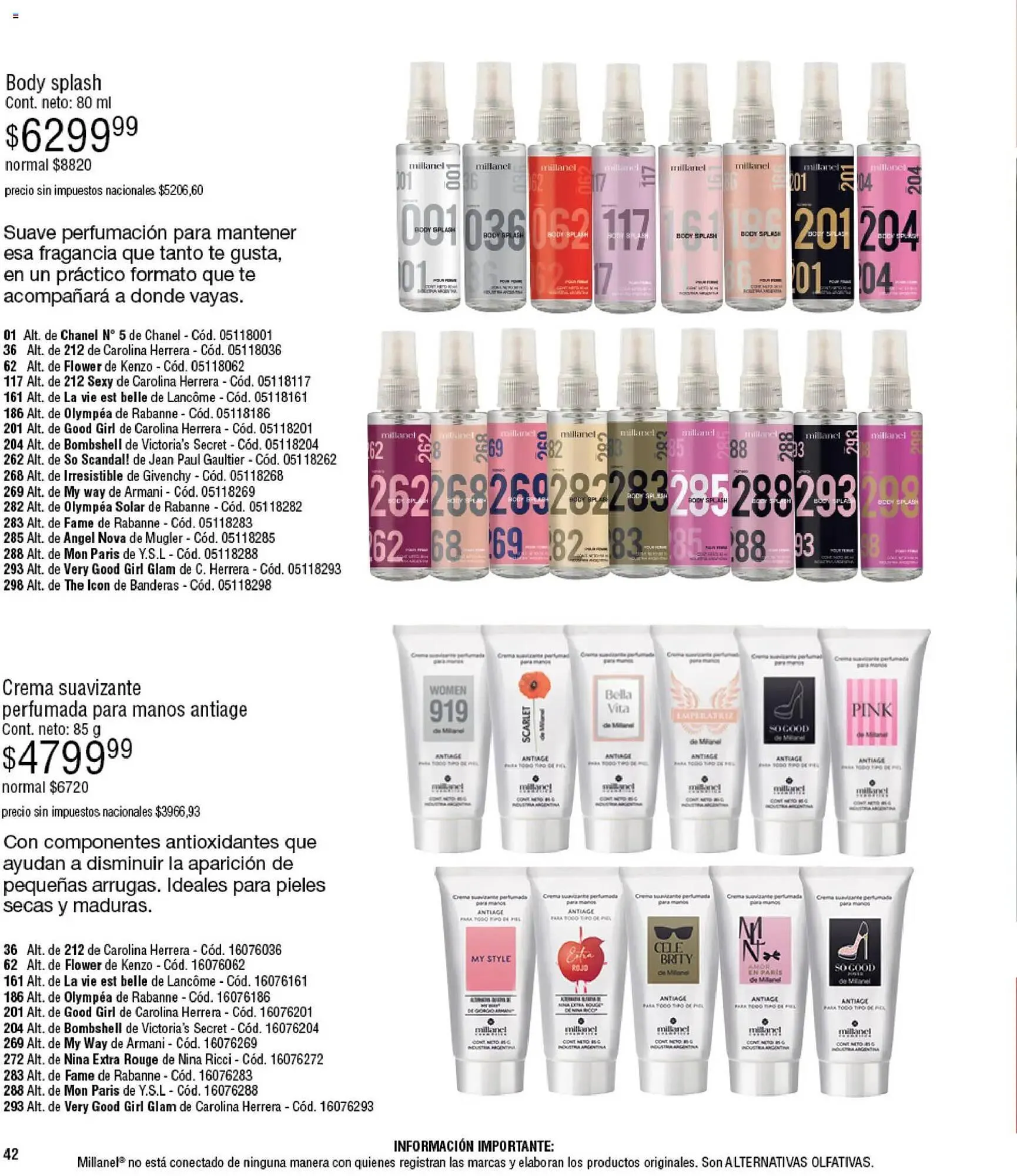Ofertas de Catálogo Millanel Cosmética 27 de abril al 25 de mayo 2026 - Página 42 del catálogo
