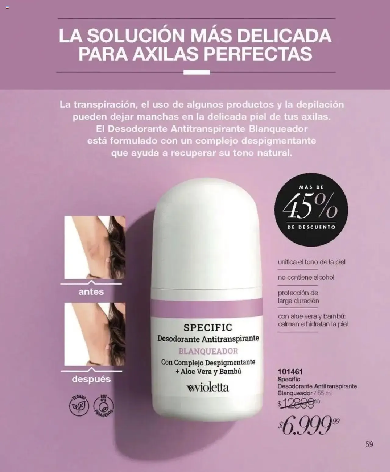 Ofertas de Violetta catálogo 3 de julio al 31 de diciembre 2024 - Página 59 del catálogo