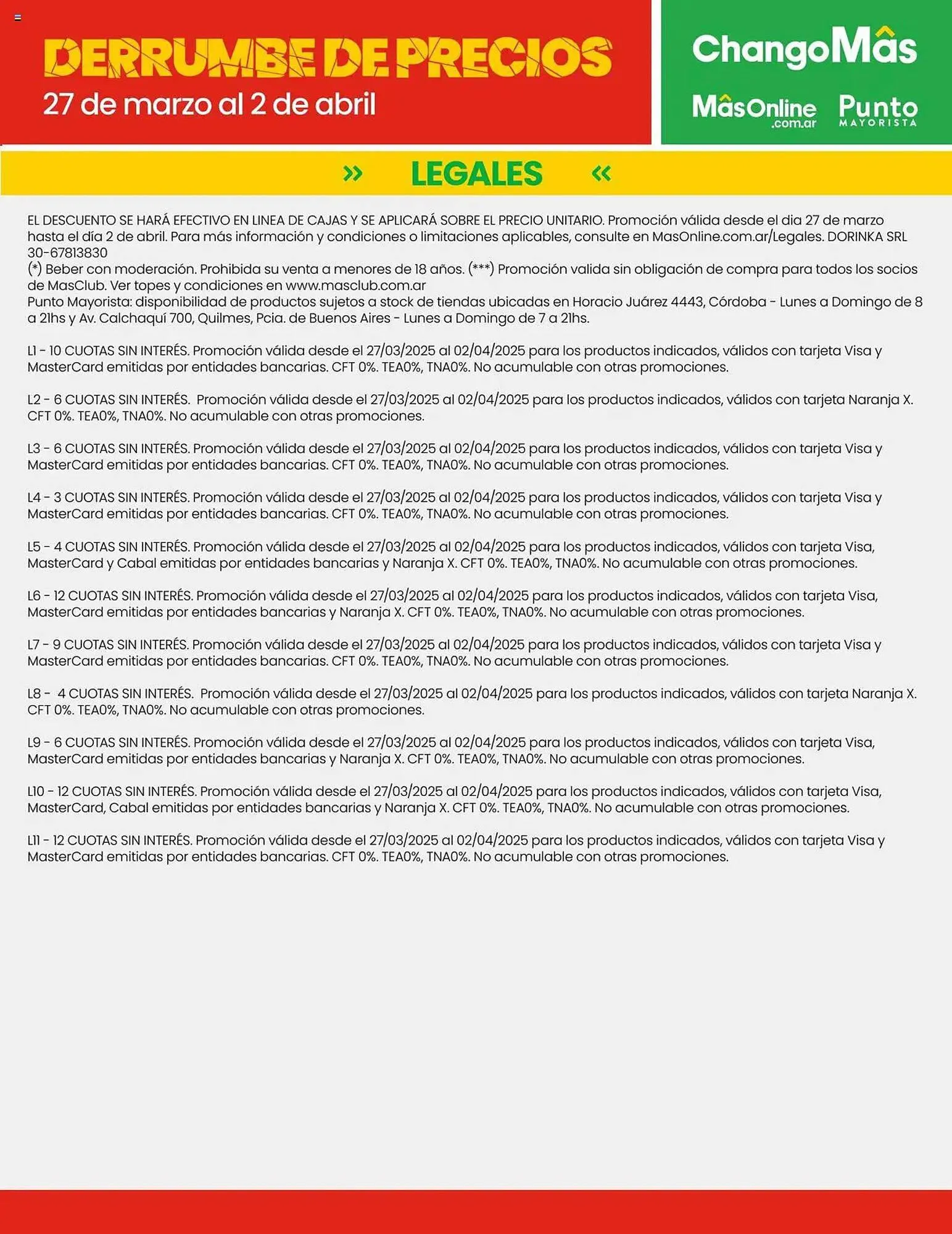 Ofertas de Catálogo Changomas 27 de marzo al 2 de abril 2025 - Página 18 del catálogo