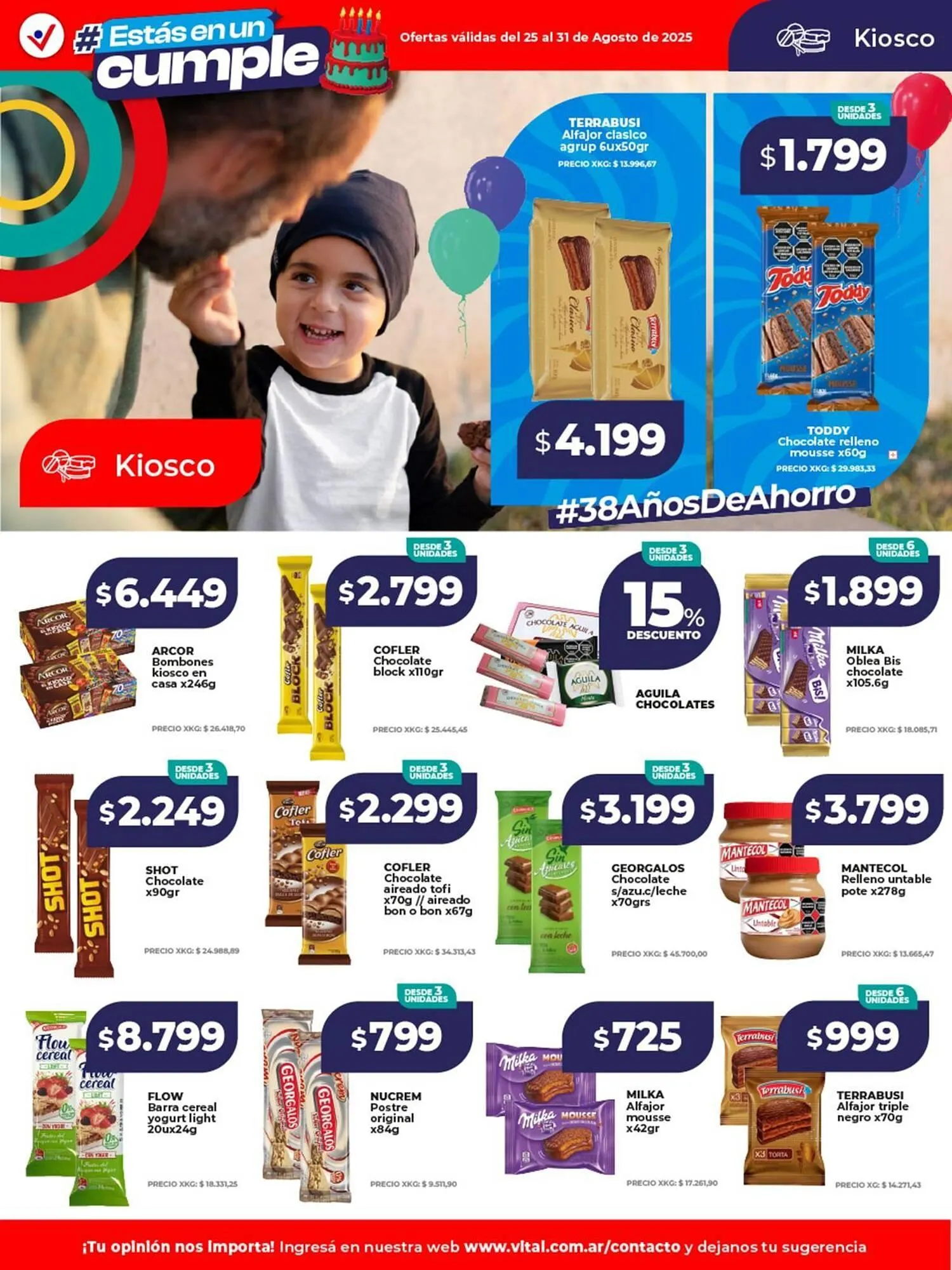 Ofertas de Catálogo Supermayorista Vital 25 de agosto al 31 de agosto 2025 - Página 19 del catálogo