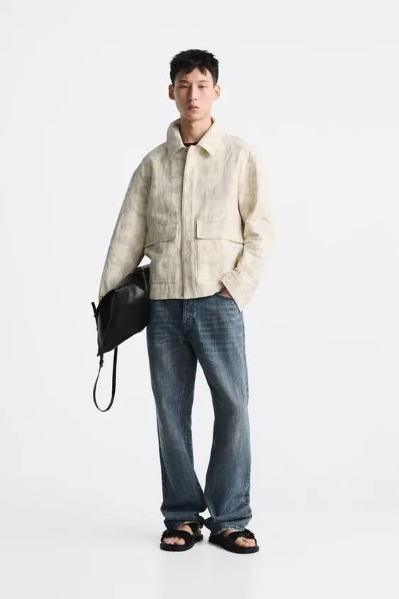 CAZADORA JACQUARD FLORAL