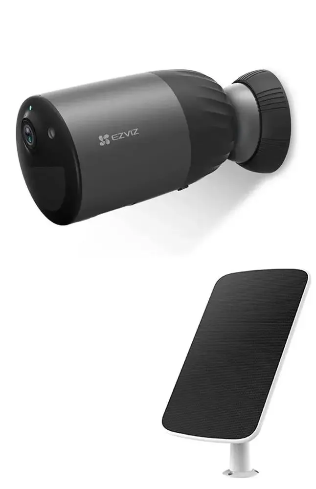 EZVIZ Cámara Exterior BC1C WiFi con Panel Solar