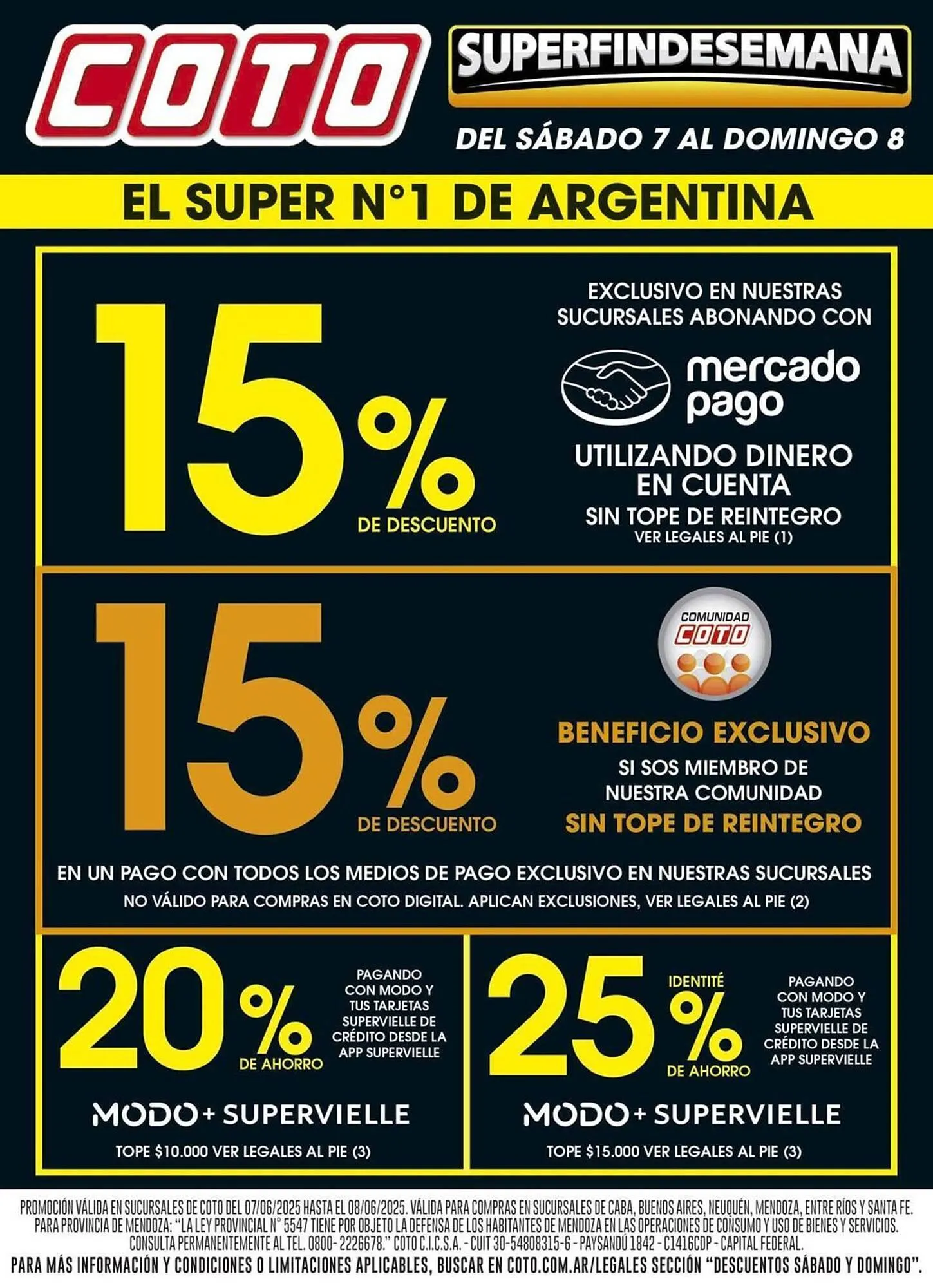 Ofertas de Catálogo Coto 7 de junio al 8 de junio 2025 - Página 1 del catálogo