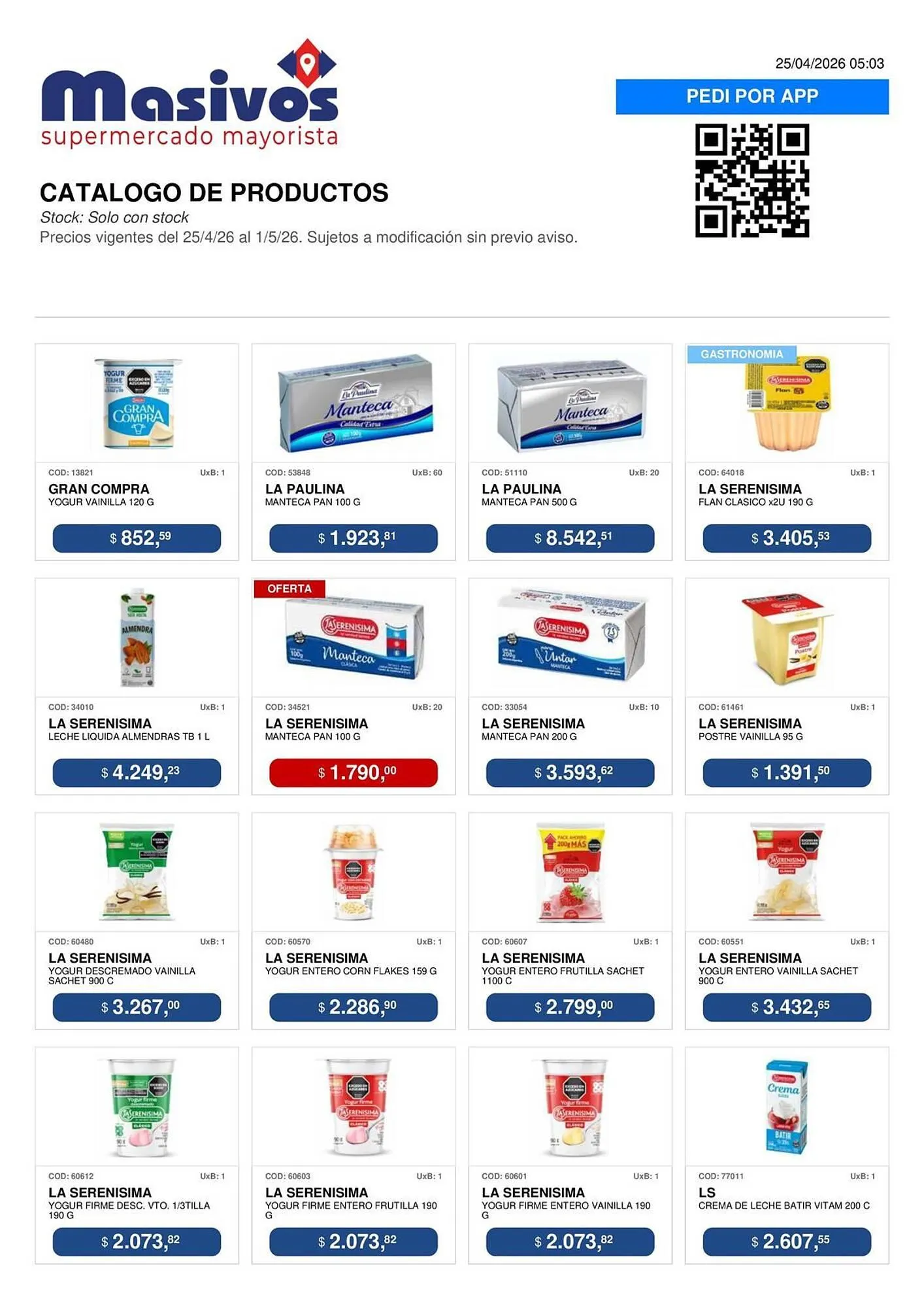 Ofertas de Catálogo Masivos 25 de abril al 1 de mayo 2026 - Página 136 del catálogo