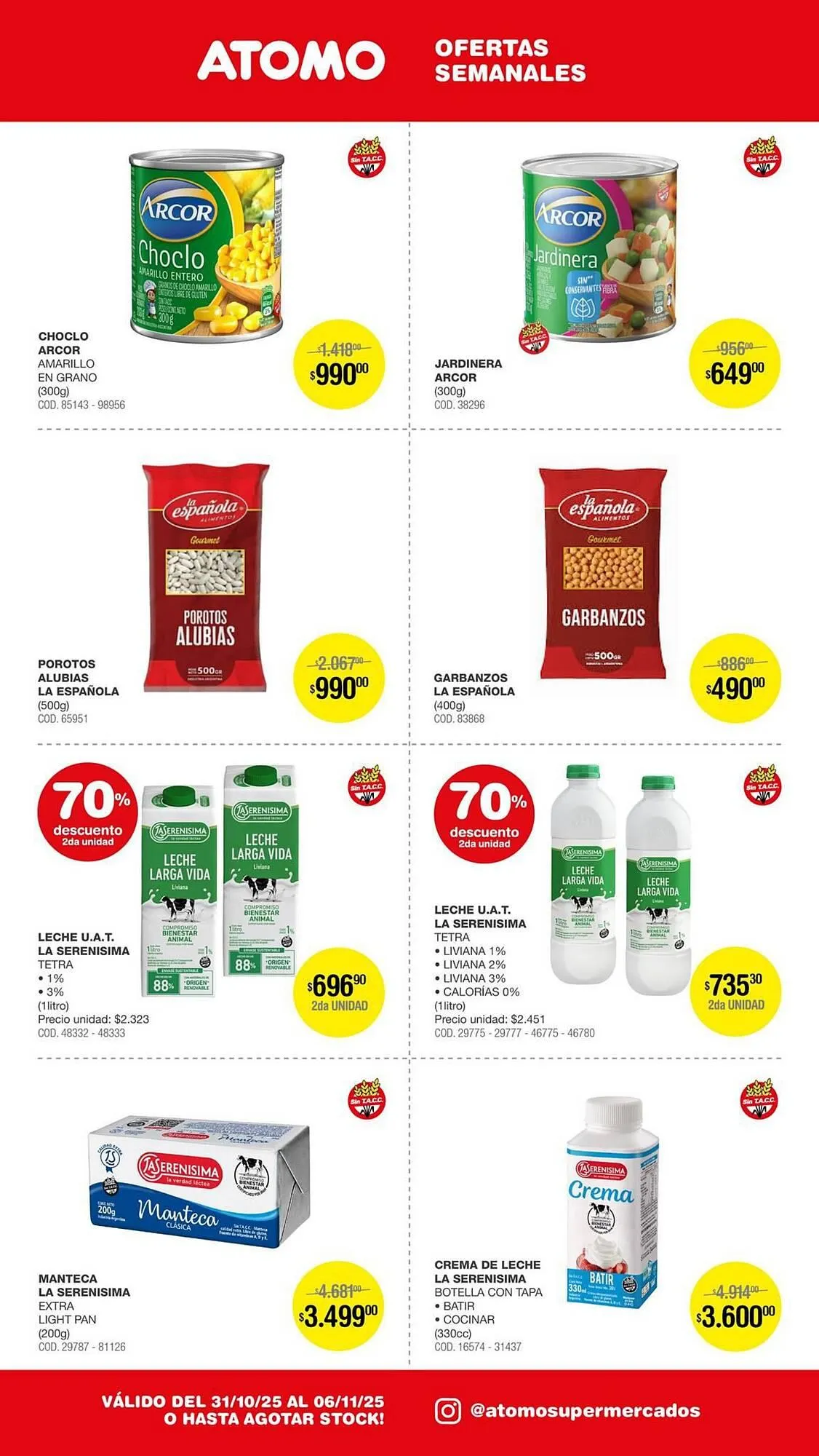 Ofertas de Catálogo Atomo Conviene 31 de octubre al 6 de noviembre 2025 - Página 12 del catálogo