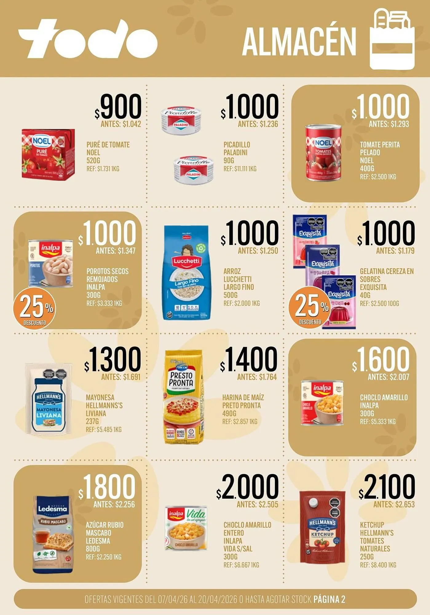 Ofertas de Catálogo Supermercados Todo 7 de abril al 20 de abril 2026 - Página 2 del catálogo