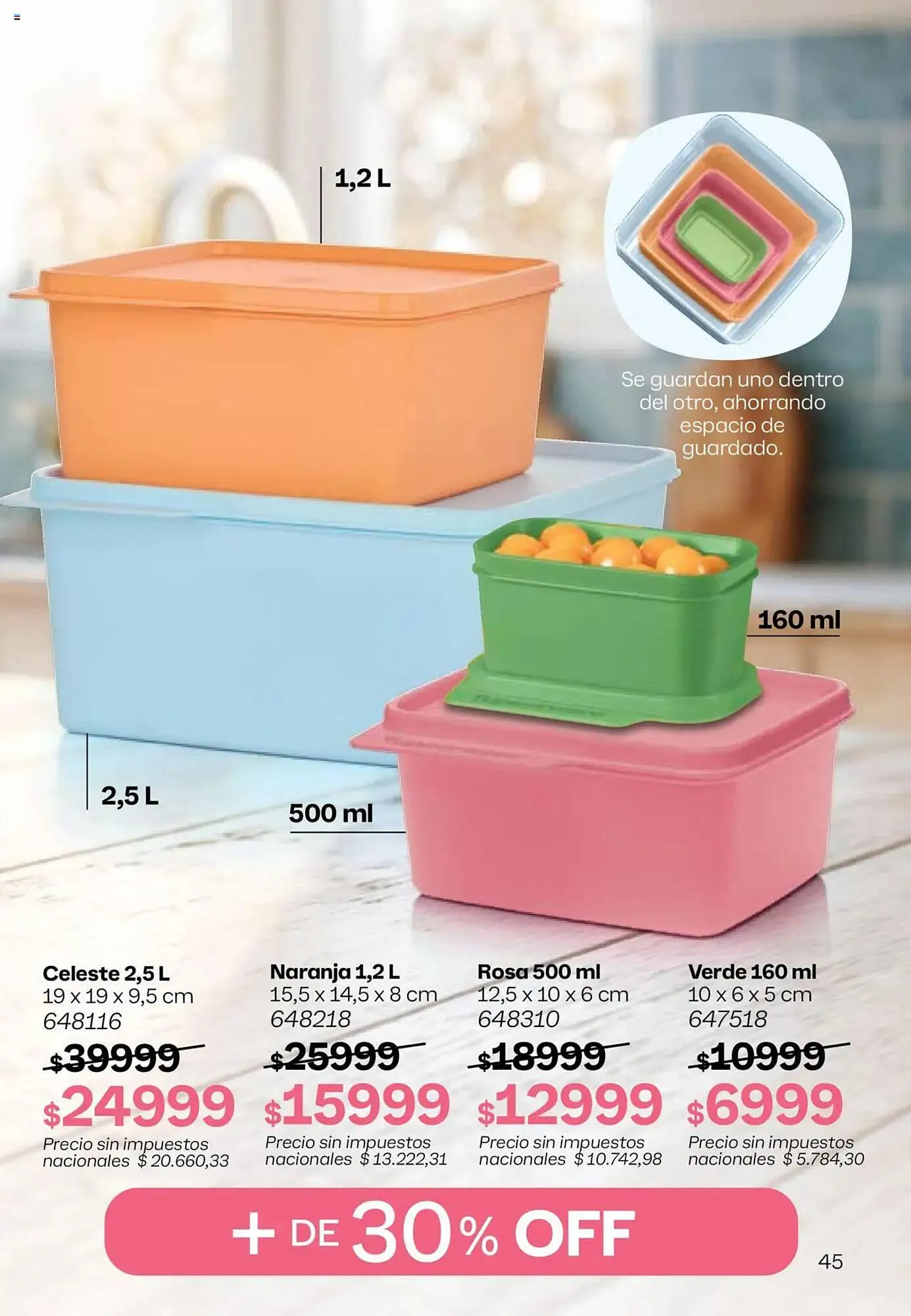 Ofertas de Folleto Tupperware 13 de octubre al 3 de noviembre 2025 - Página 46 del catálogo