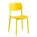 Silla de comedor Lady apilable amarillo