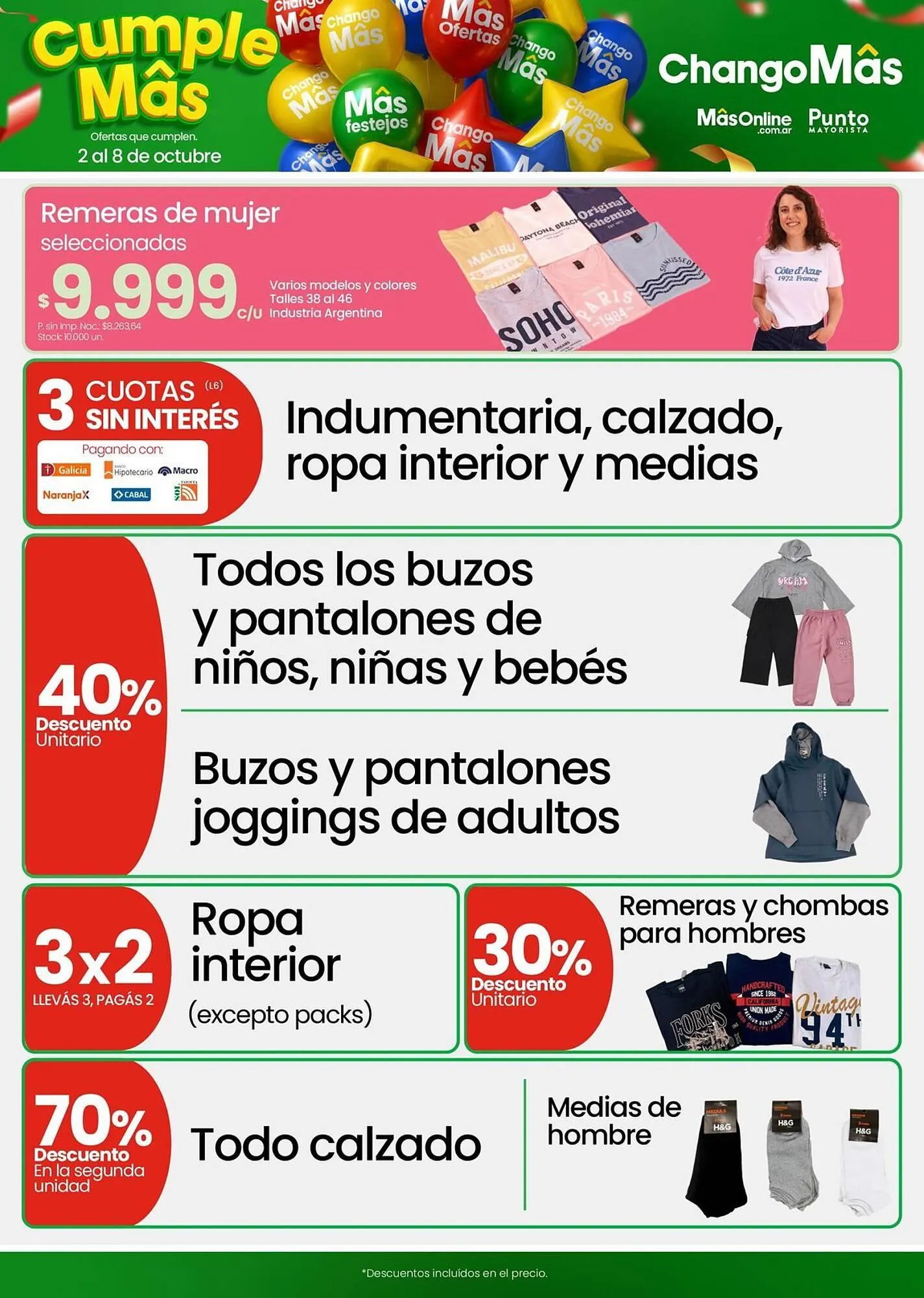 Ofertas de Catálogo Changomas 3 de octubre al 8 de octubre 2025 - Página 12 del catálogo