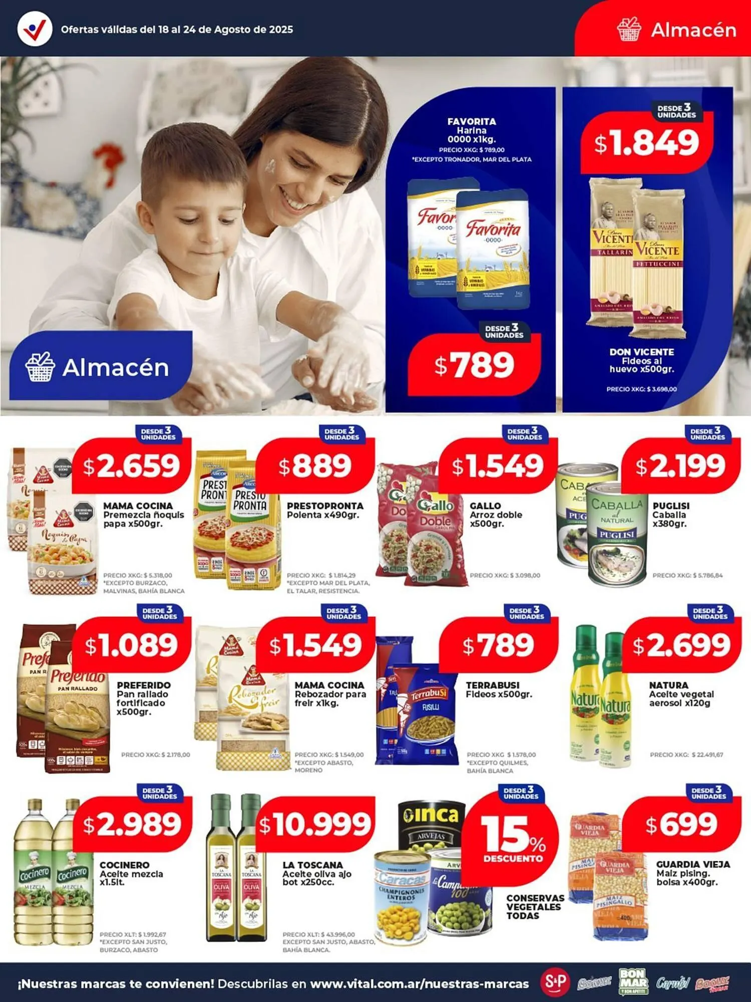 Ofertas de Catálogo Supermayorista Vital 18 de agosto al 24 de agosto 2025 - Página 14 del catálogo