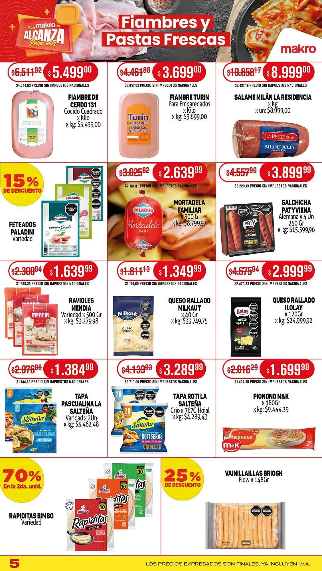 Ofertas de Catálogo Makro 18 de septiembre al 25 de septiembre 2025 - Página 5 del catálogo