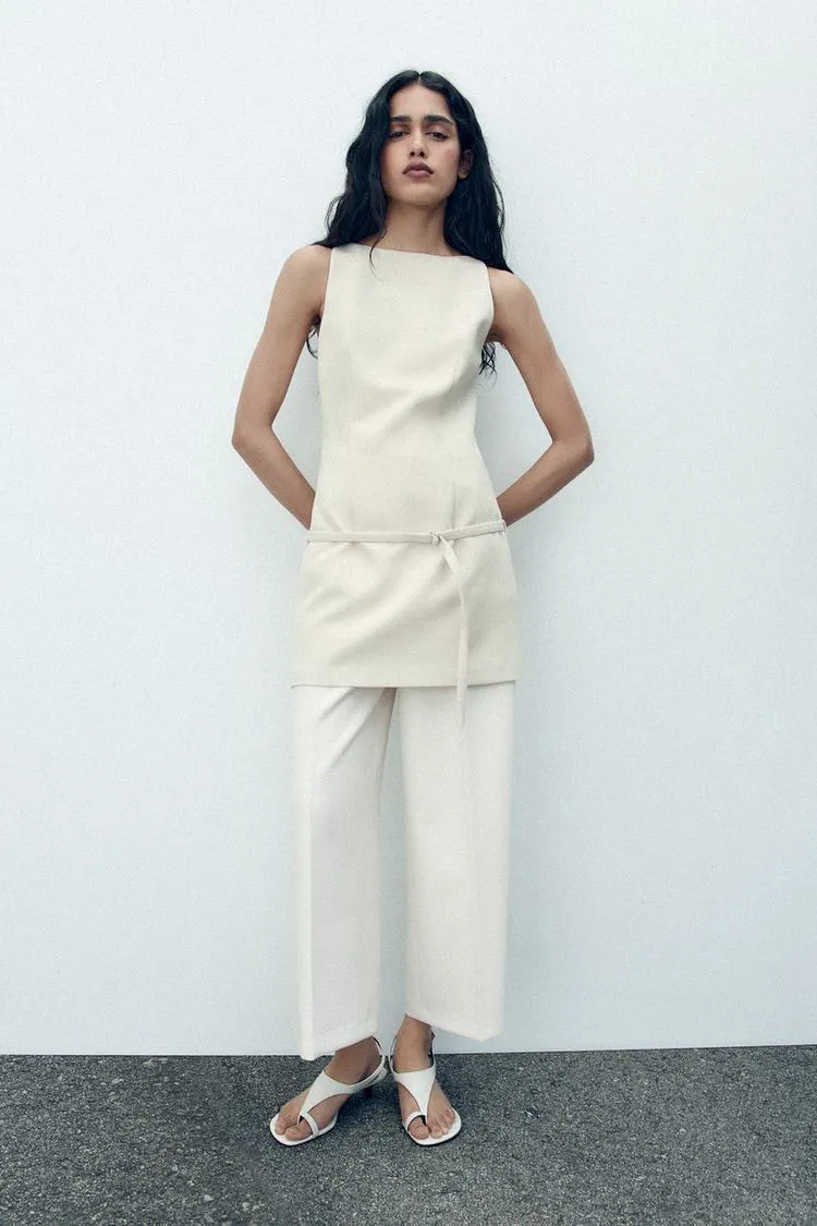 VESTIDO MINI CINTURÓN