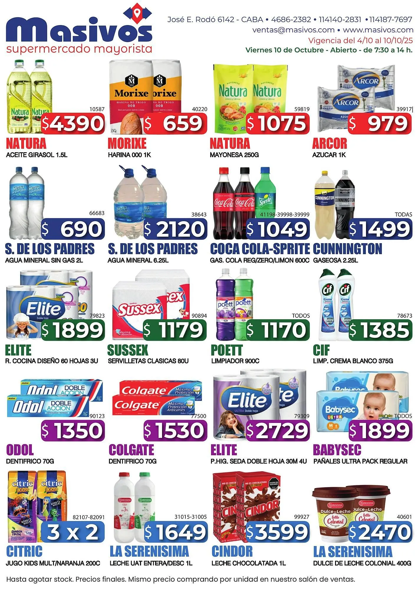 Catálogo Masivos - 1