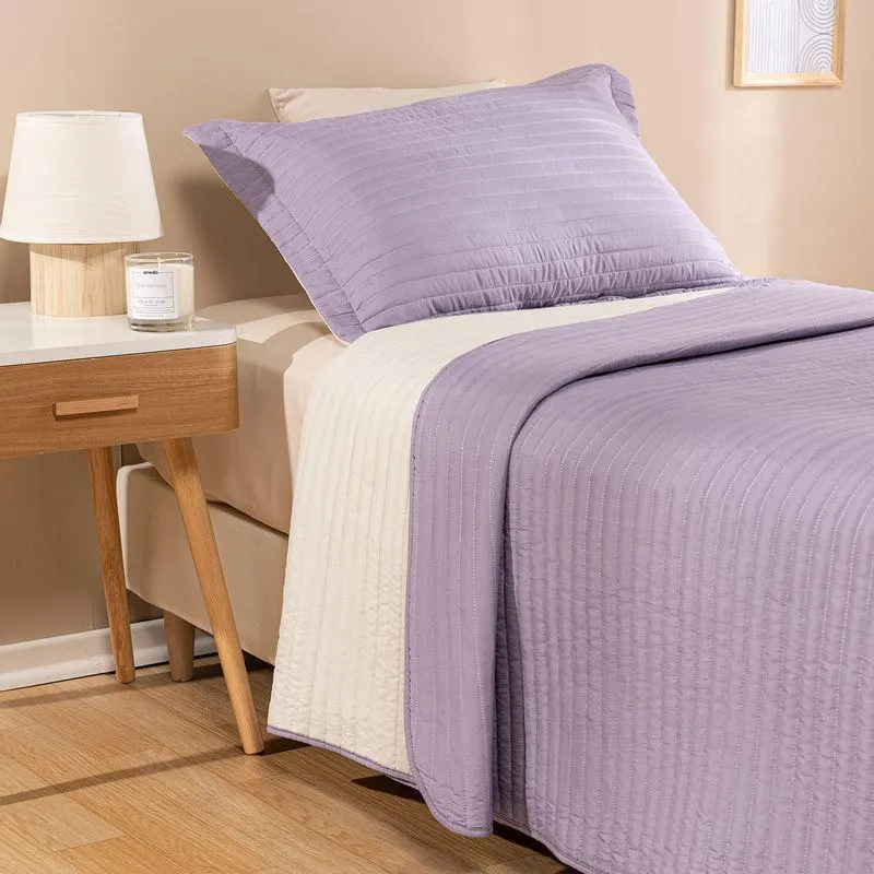 Cubrecama Twin Size Reversible Liso