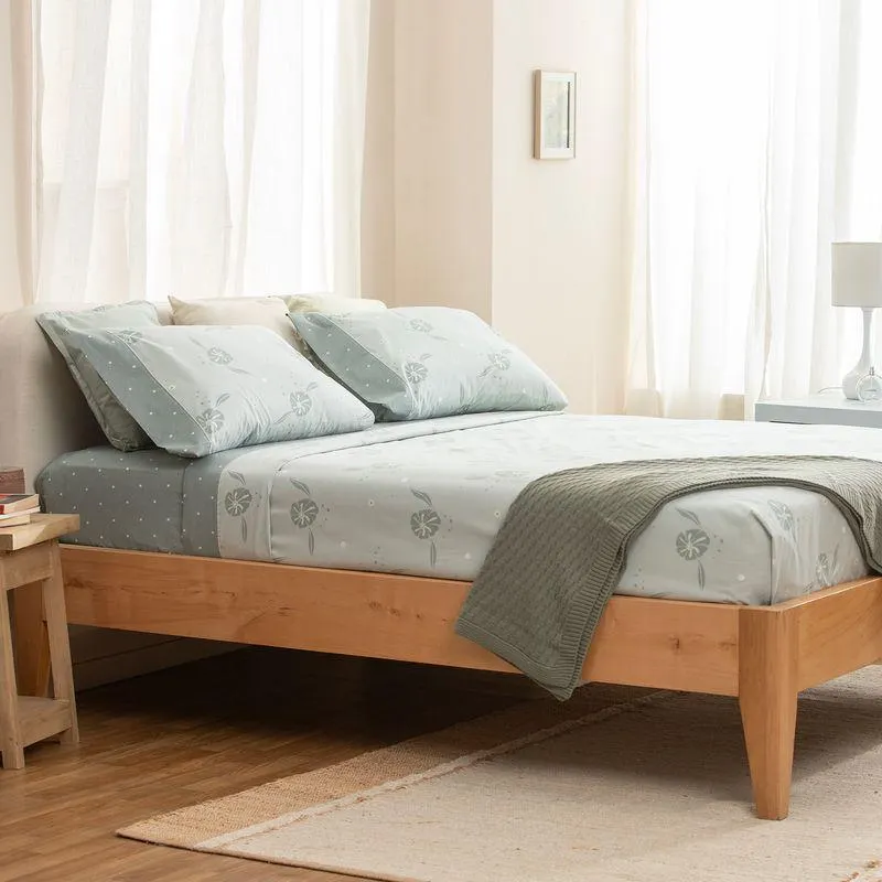 Juego de Sábanas Extra Queen Size Flor Noventa