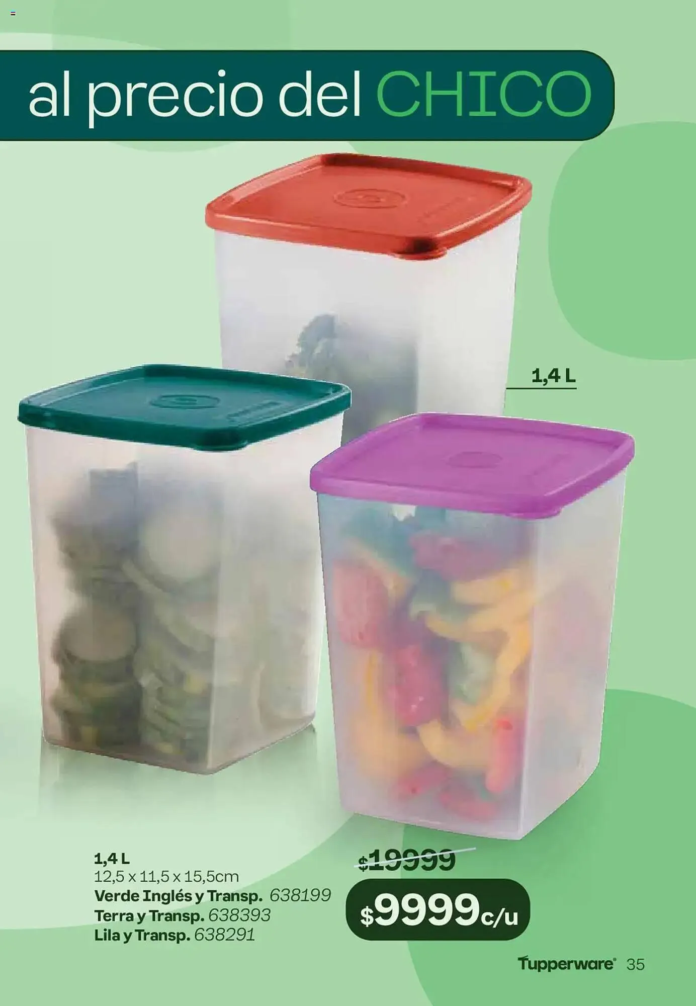 Ofertas de Catálogo Tupperware 29 de noviembre al 2 de diciembre 2024 - Página 35 del catálogo