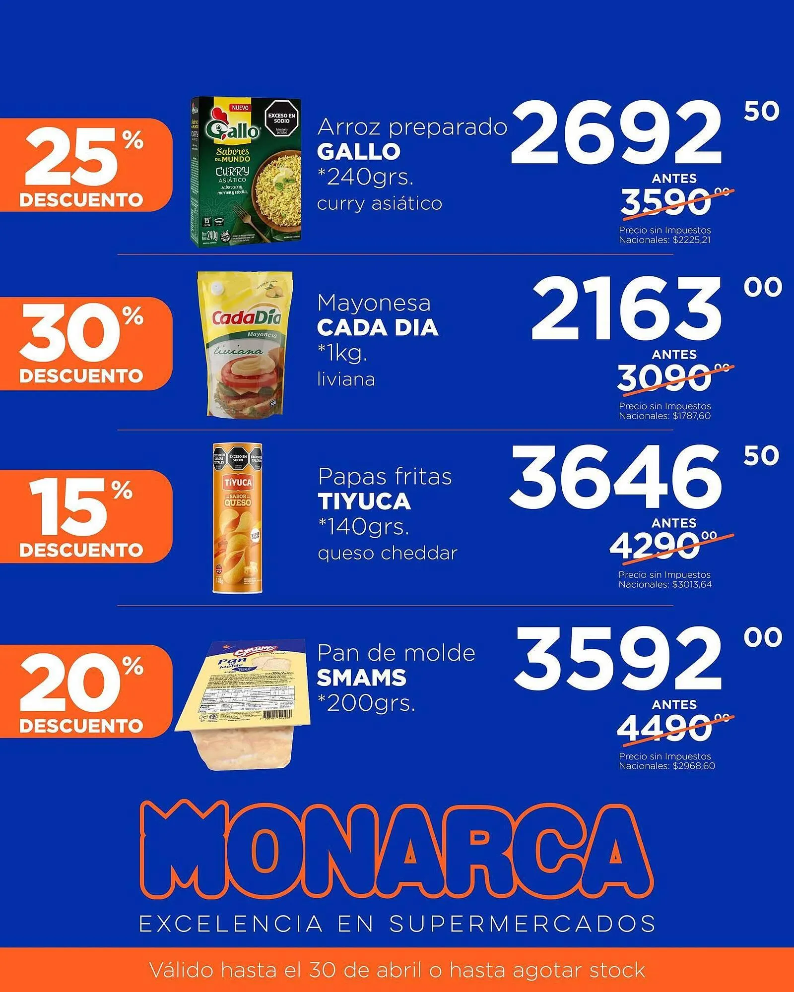 Ofertas de Catálogo Supermercados Monarca 1 de abril al 30 de abril 2026 - Página 4 del catálogo