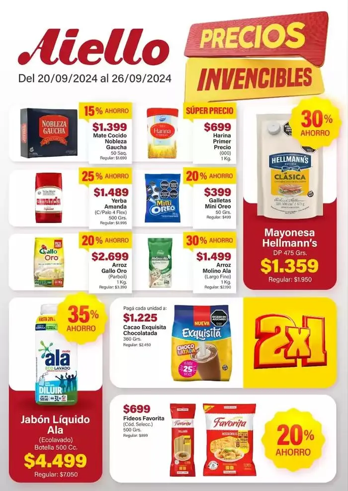 Ofertas de Ofertas Supermercados Aiello 26 de septiembre al 10 de octubre 2024 - Página 6 del catálogo