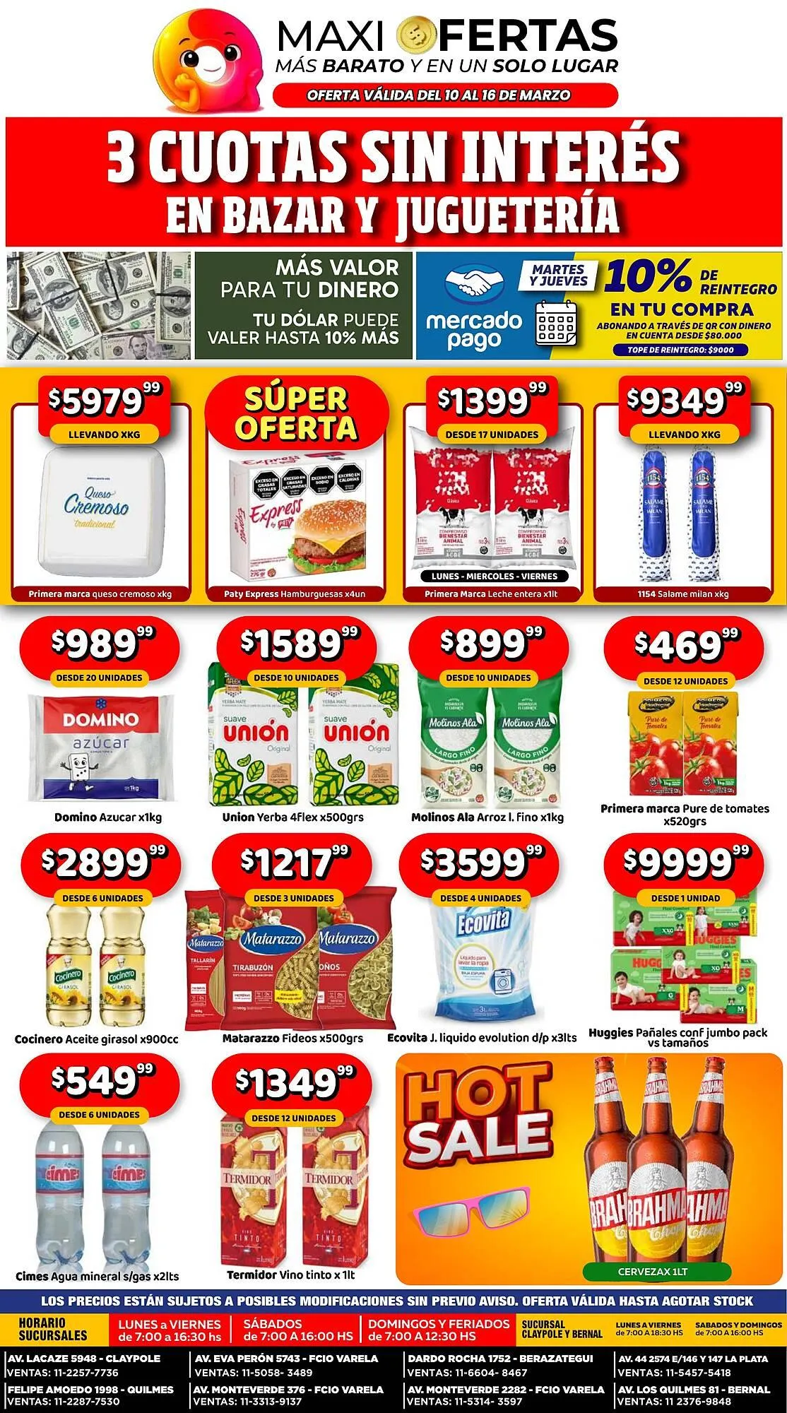 Ofertas de Catálogo Maxi Ofertas 10 de marzo al 16 de marzo 2026 - Página 1 del catálogo
